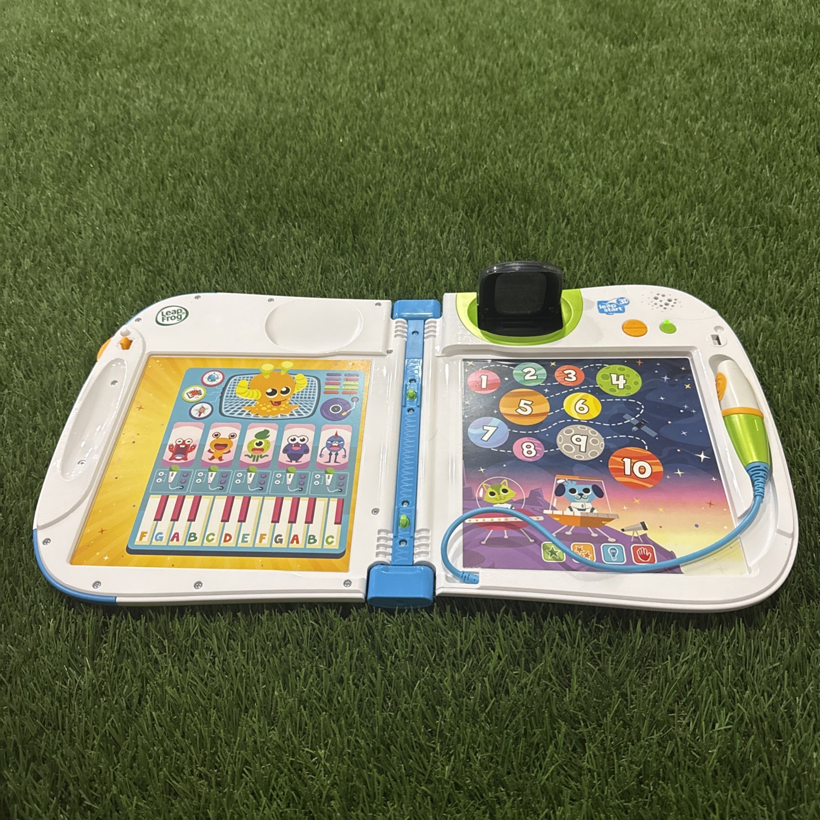 LeapFrog Leap Start 3D Green/Blue/White Learning System | Tested/Reset