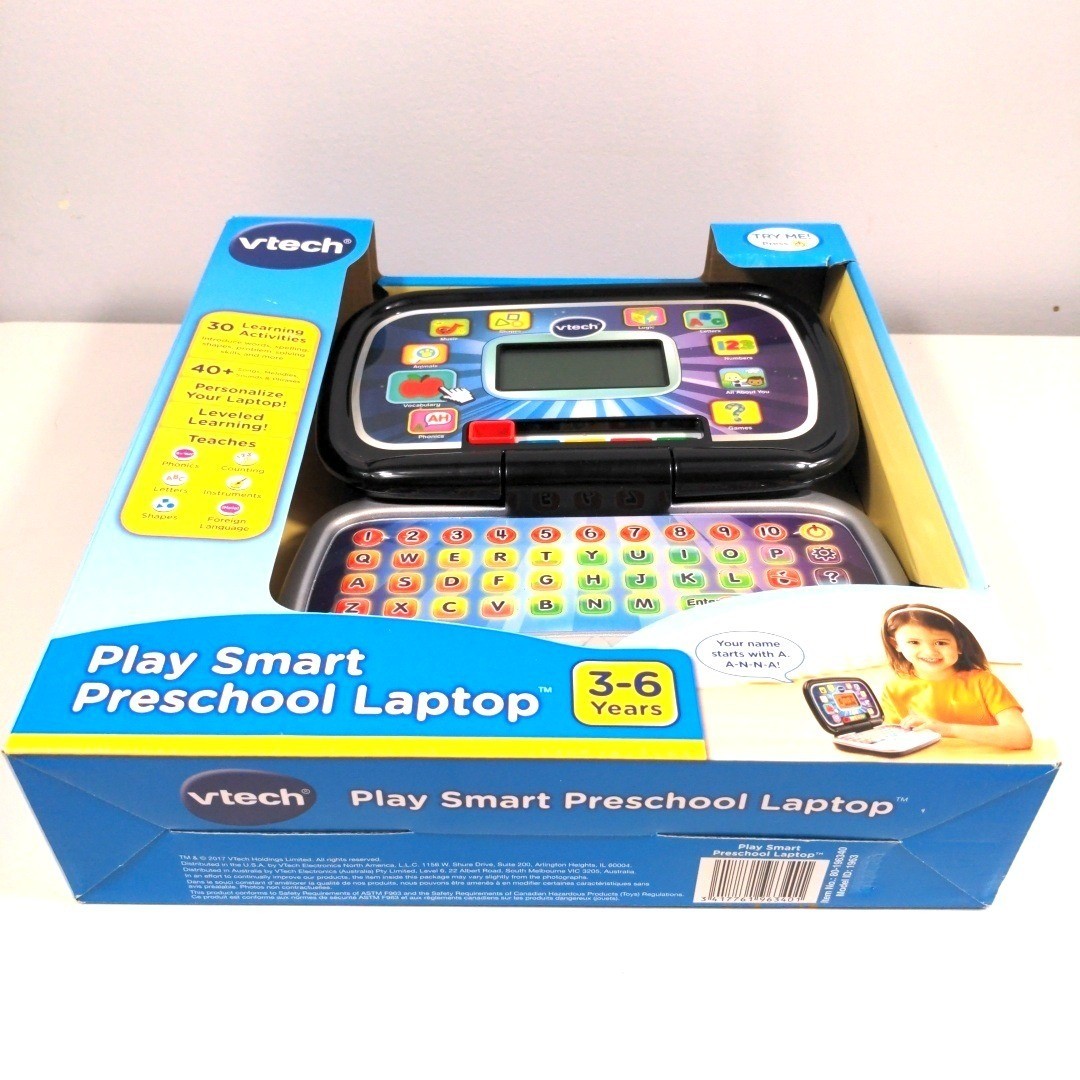 VTech Play Smart Preschool Laptop Learning Toy 30 Activities Span/Eng 3-6 Years