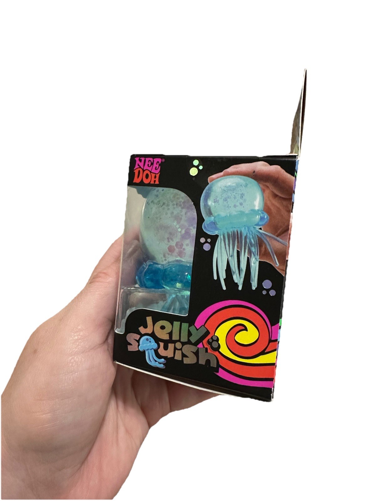 Rare Blue Needoh Jelly Fish Squishy Toy Jelly Squish Hard to Find Authentic New