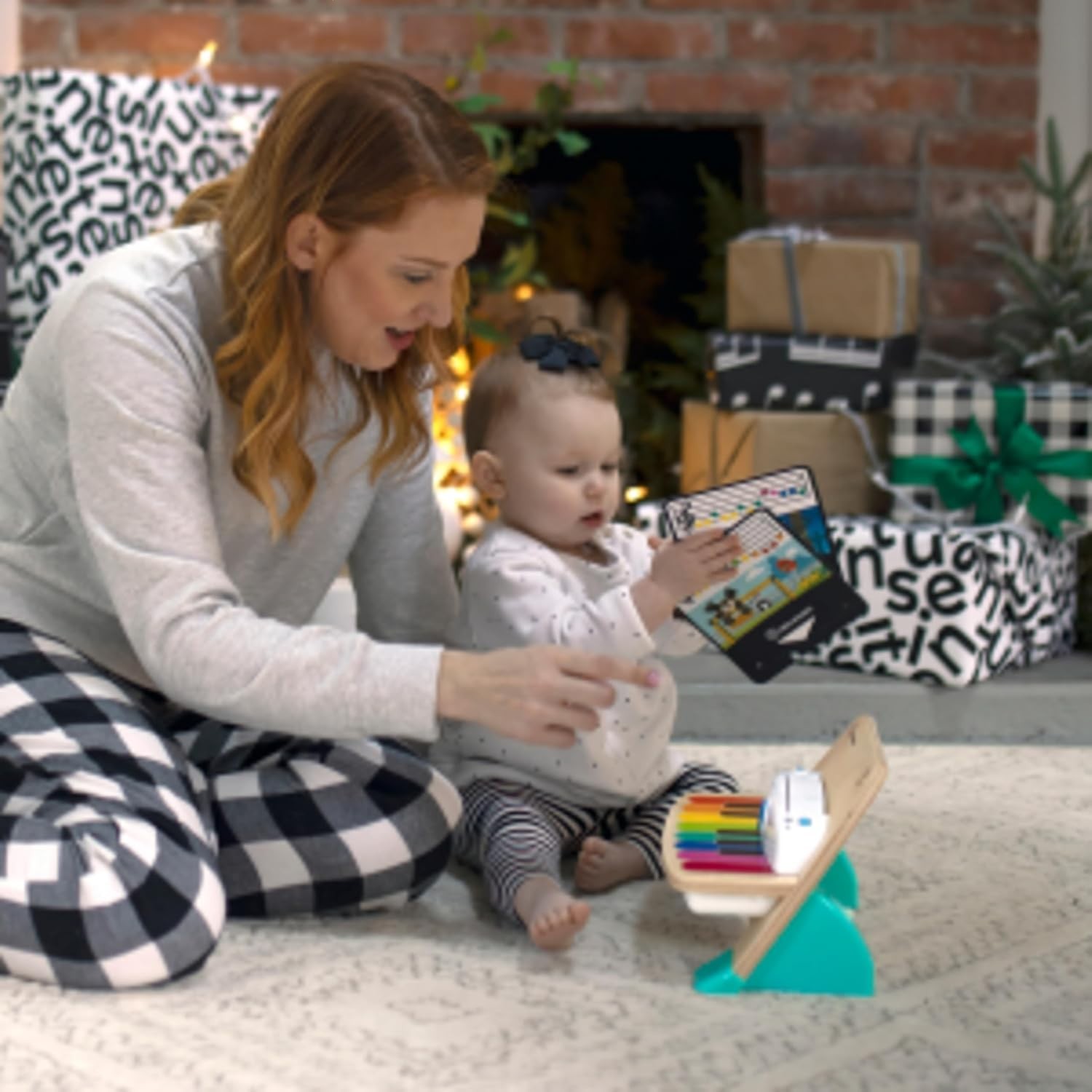 Hape Magic Touch Piano Wooden Musical Toddler Toy, Age 6 Months and Up