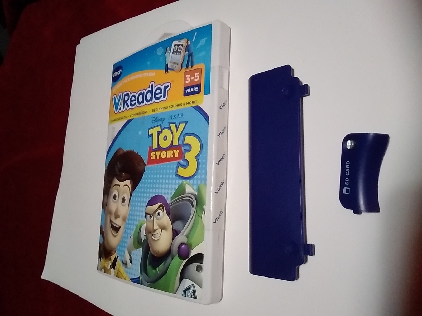 Lot VTech Blue V.Reader System Replacement Battery Cover Toy Story 3 Hello Kitty