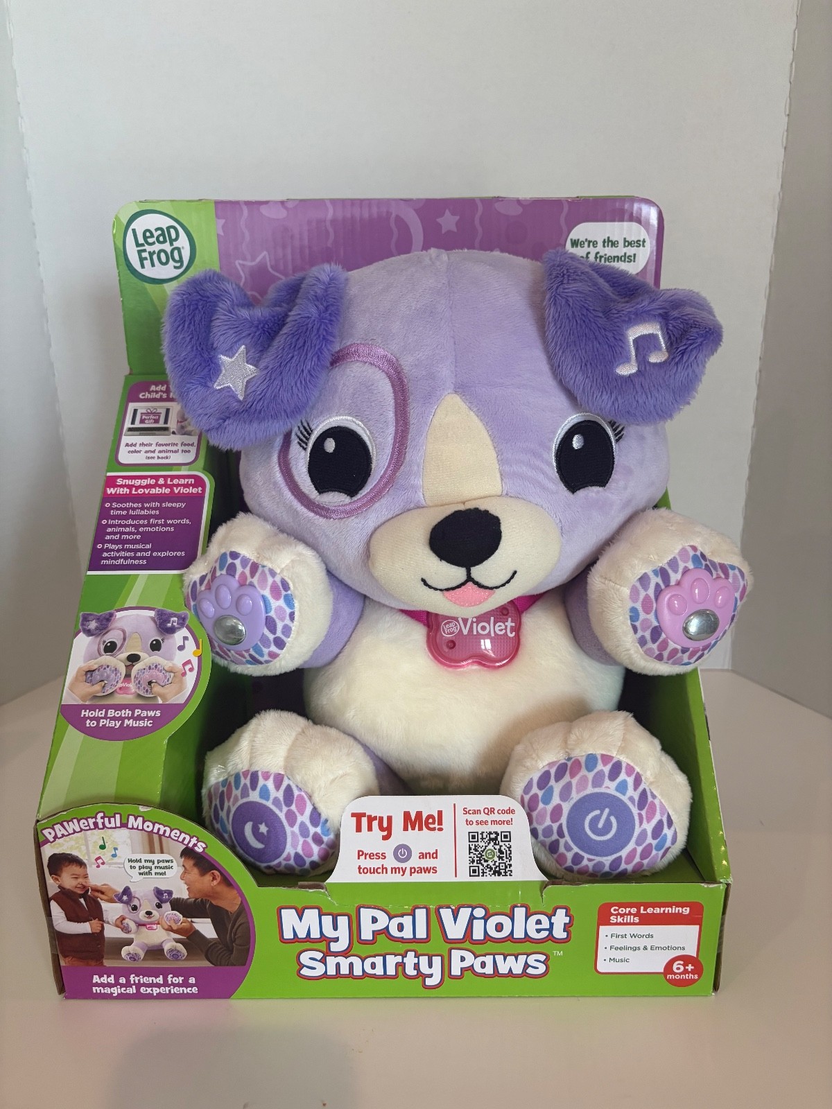 LeapFrog My Pal Violet Smarty Paws Interactive Plush Learning Toy NEW