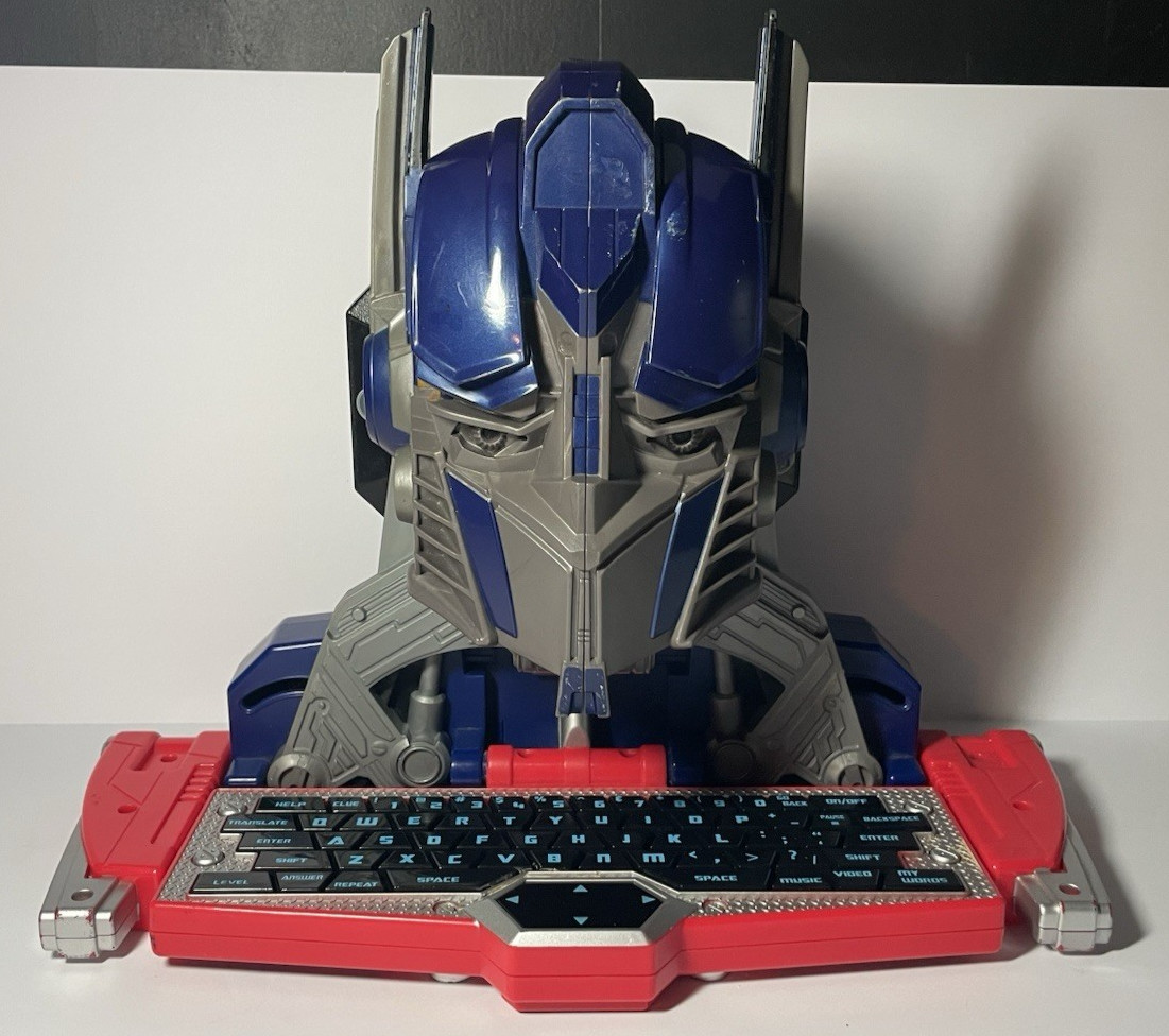 2007 Retro Transformers Optimus Prime Talking Learning Computer – Tested&Working