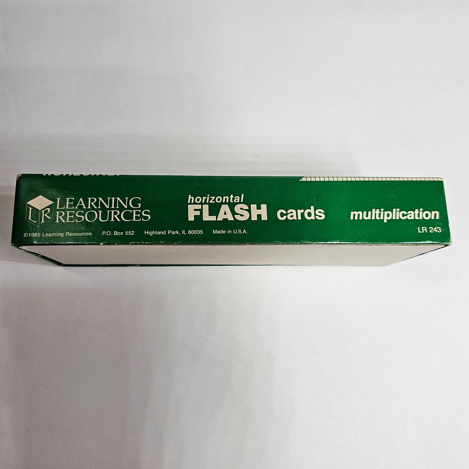 Learning Resources Multiplication Flash Cards Large Print Horizontal 1985 Vtg