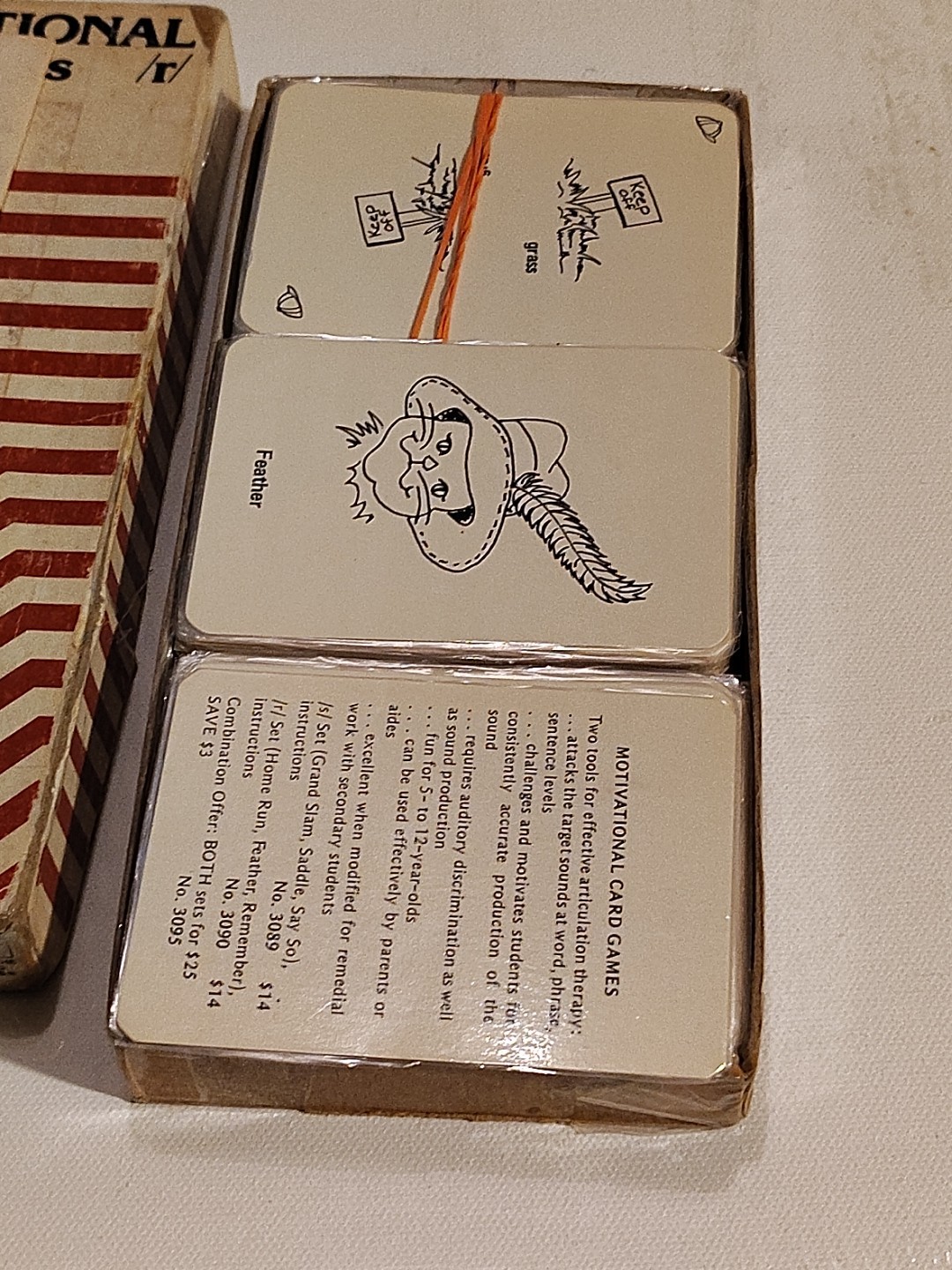 Rare Vintage 1979 Speech Articulation Therapy R Sounds Motivational Card Games