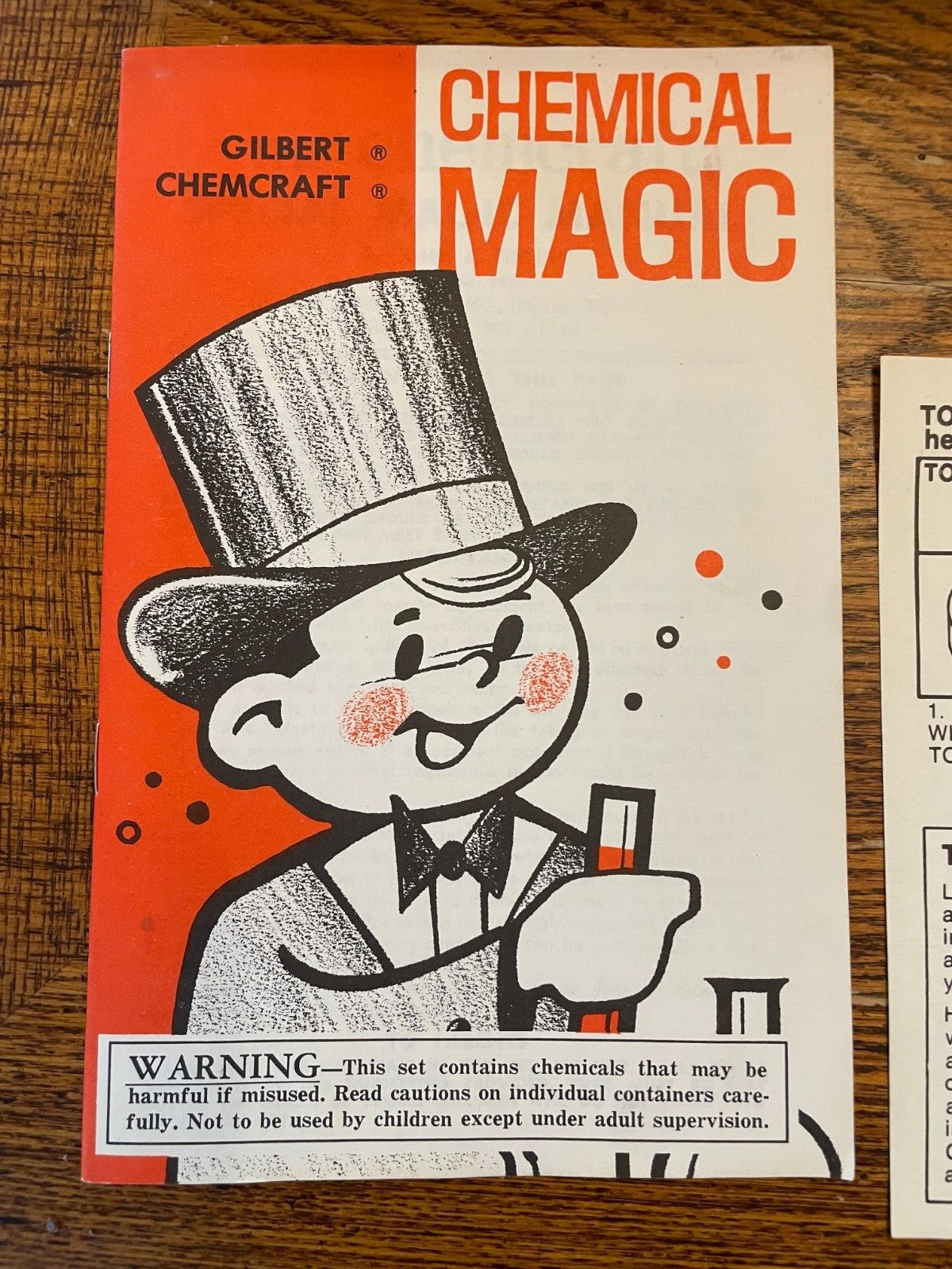 Vintage 1971 GILBERT Magic Chemistry Science Play Projects No 32200 Original Box