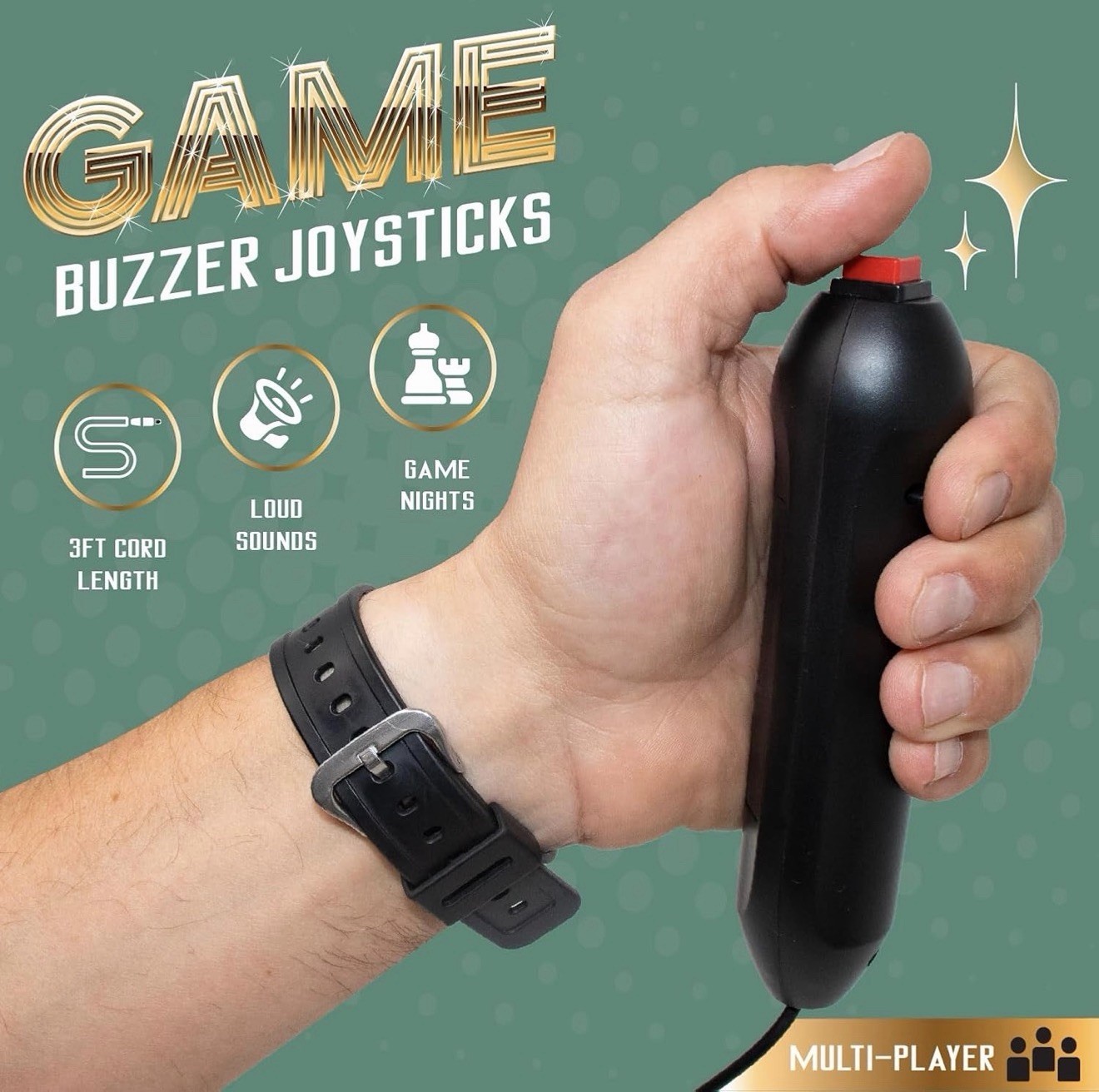 8 Player Game Show Buzzer System Wired Console Trivia Classroom Set Family Feud