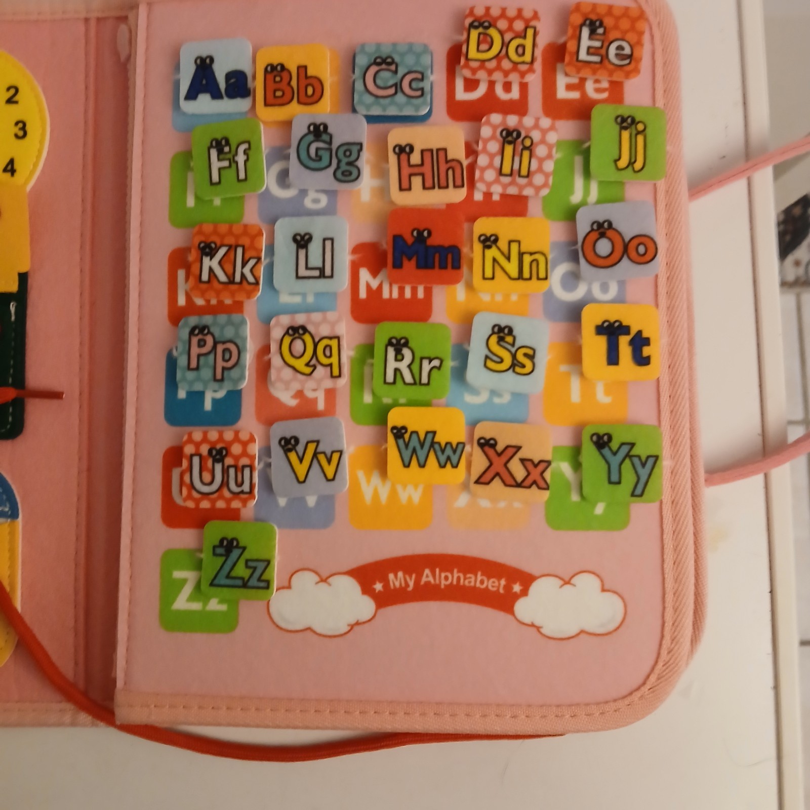 Unicorn Felt Quiet Busy Book Toddler Learning ABC Alphabet Shapes Animals Zipper