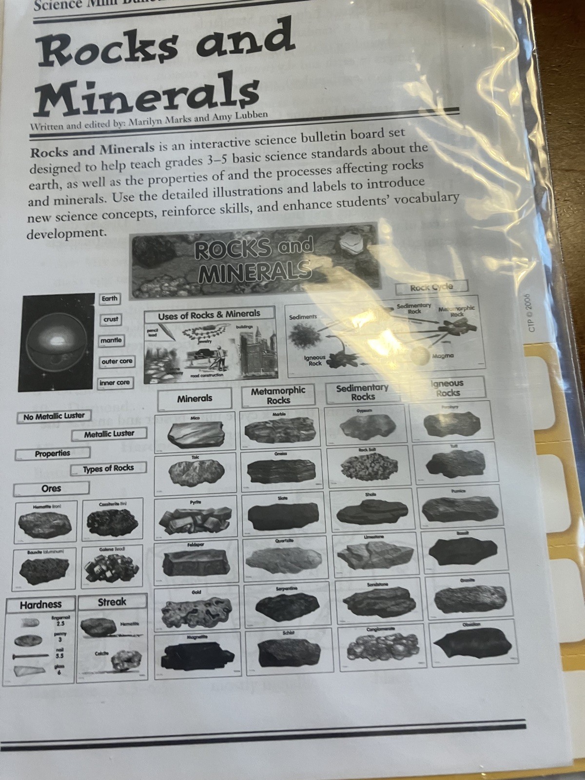 Creative Teaching Press Rocks and Minerals Mini Bulletin Board Set Ages 3-5