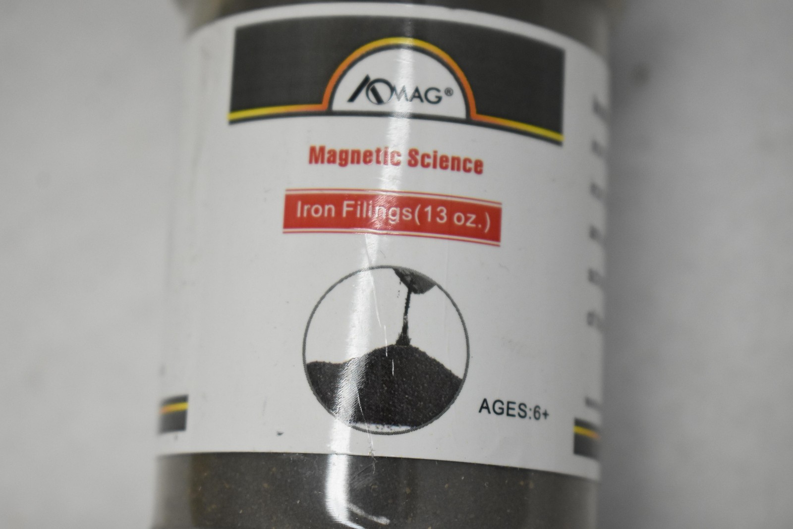 AOMAG Magnetic Science Iron Filings 13oz Lot 2 Bottles Ages 6+ STEM Lab Set