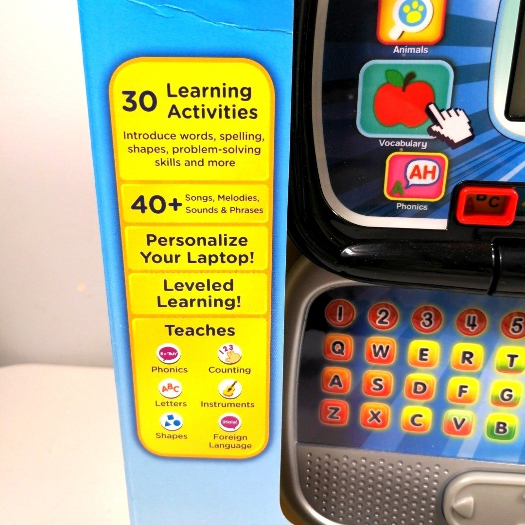 VTech Play Smart Preschool Laptop Learning Toy 30 Activities Span/Eng 3-6 Years