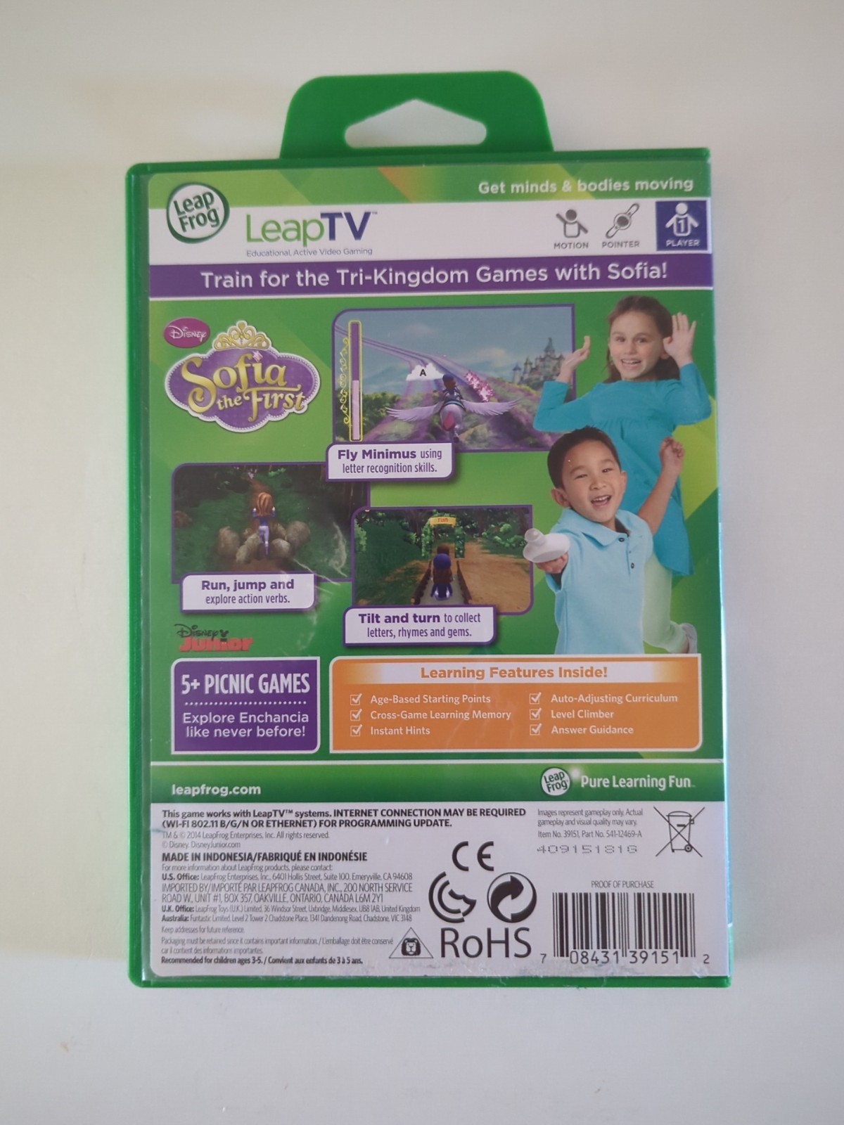 LeapFrog Disney Sofia The First Active Video Game (LeapTV, 2014)