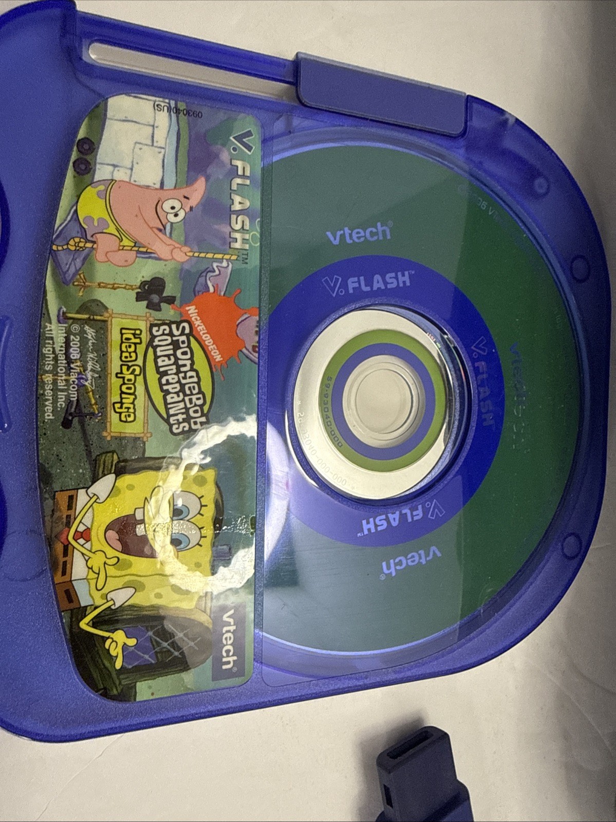 VTech V.Flash And SpongeBob Game System Console 1 Controller UNTESTED NO CABLES