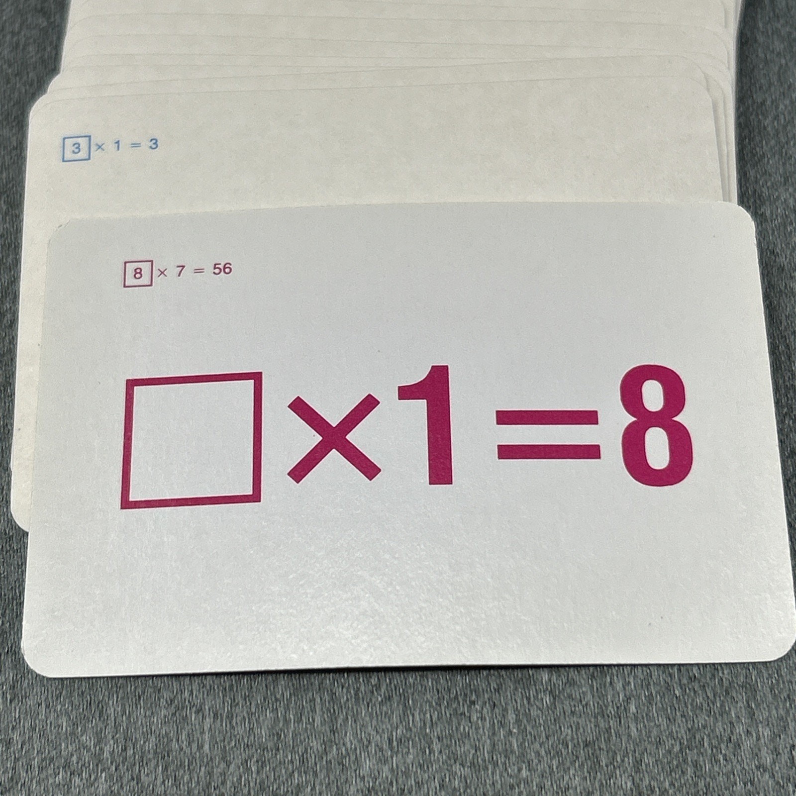 VTG 1993 Multiplication Flash Cards Creative Child Double Sided Learning Set