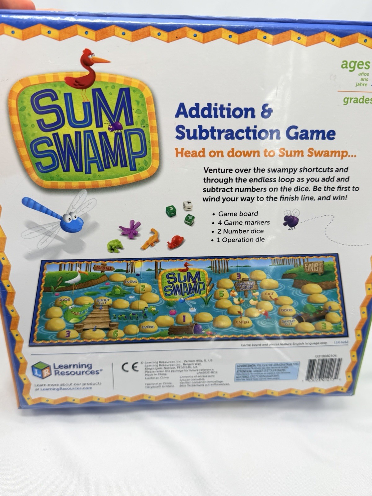 Learning Resources Sum Swamp Addition & Subtraction Game New Ages 5+ LER 5052