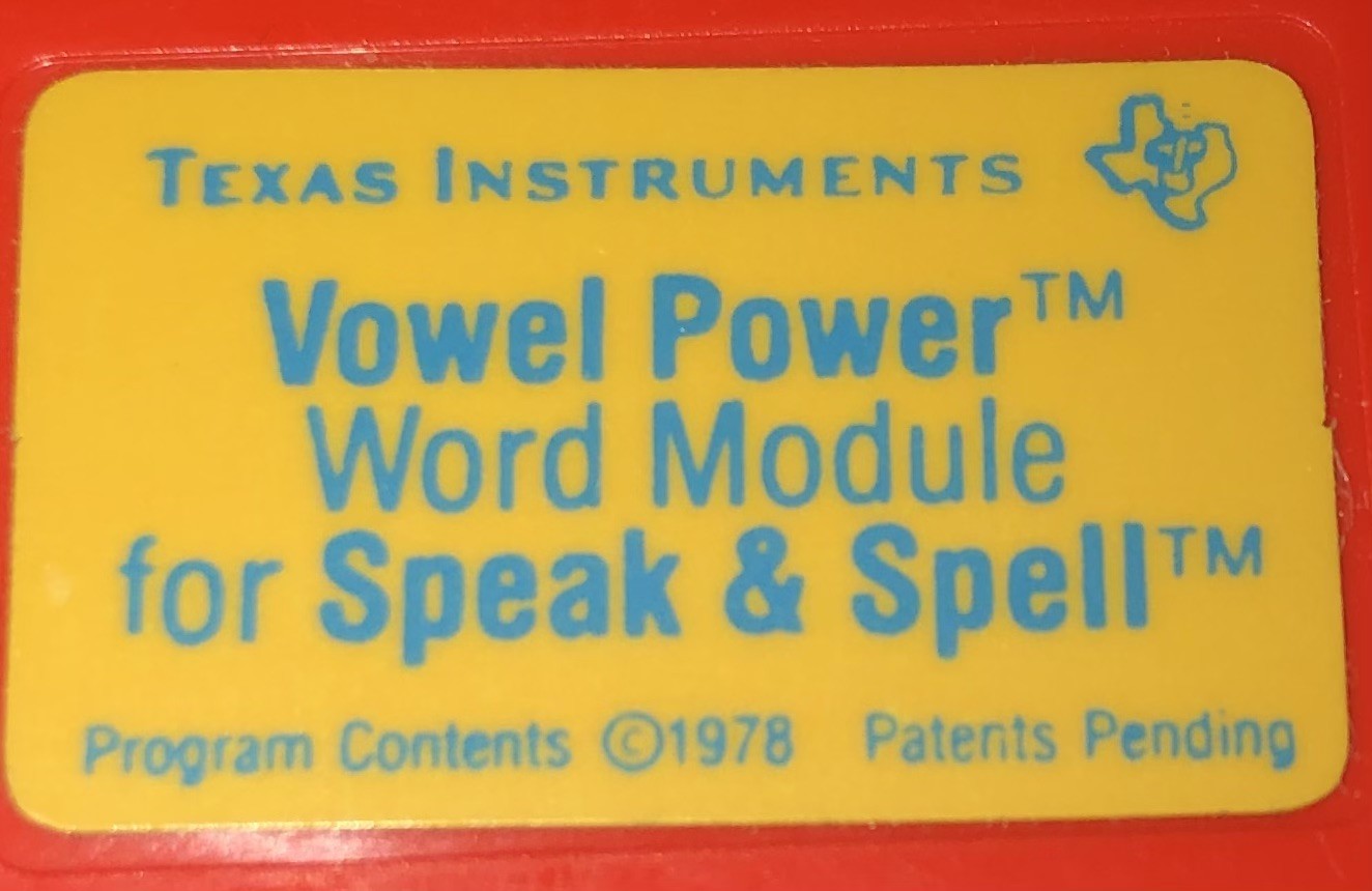 Vintage 1978 Texas Instruments Speak & Spell Tested Working with Activity Book