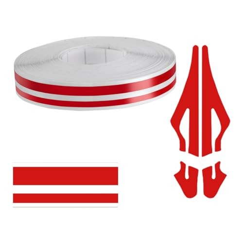 32Ft Car Pinstriping Tape, Vinyl Pin Striping Decals Car Trim Stripe Tape Red