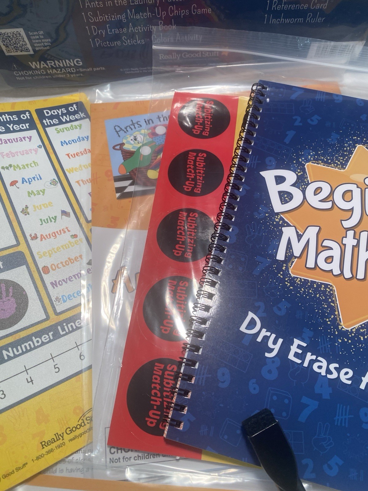 Homeschool Preschool Classroom 4+ Really Good Stuff Beginning Math Skills Kit