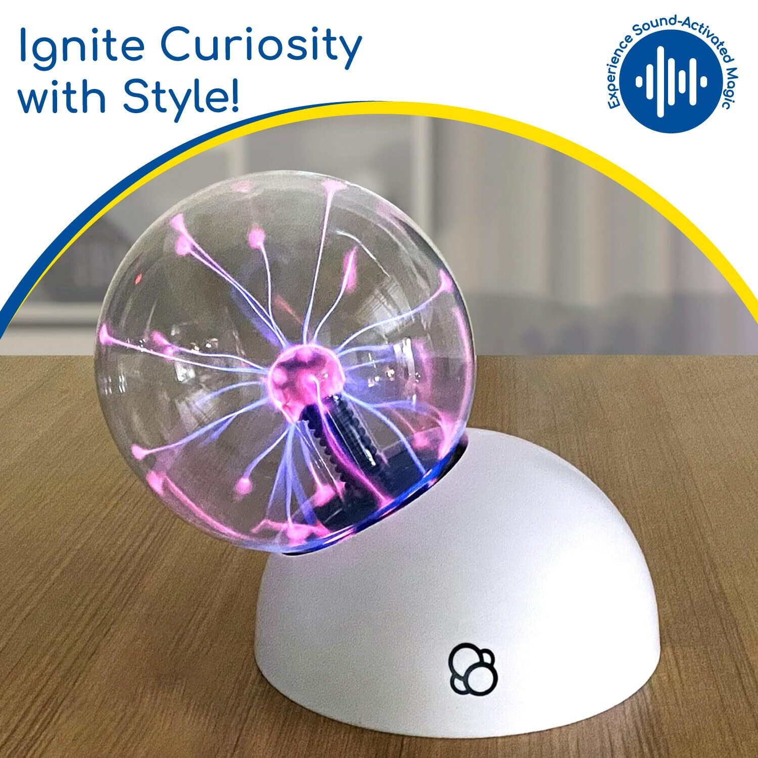Plasma Ball Science Kit Electric Light Show Sound Activated USB Powered Display