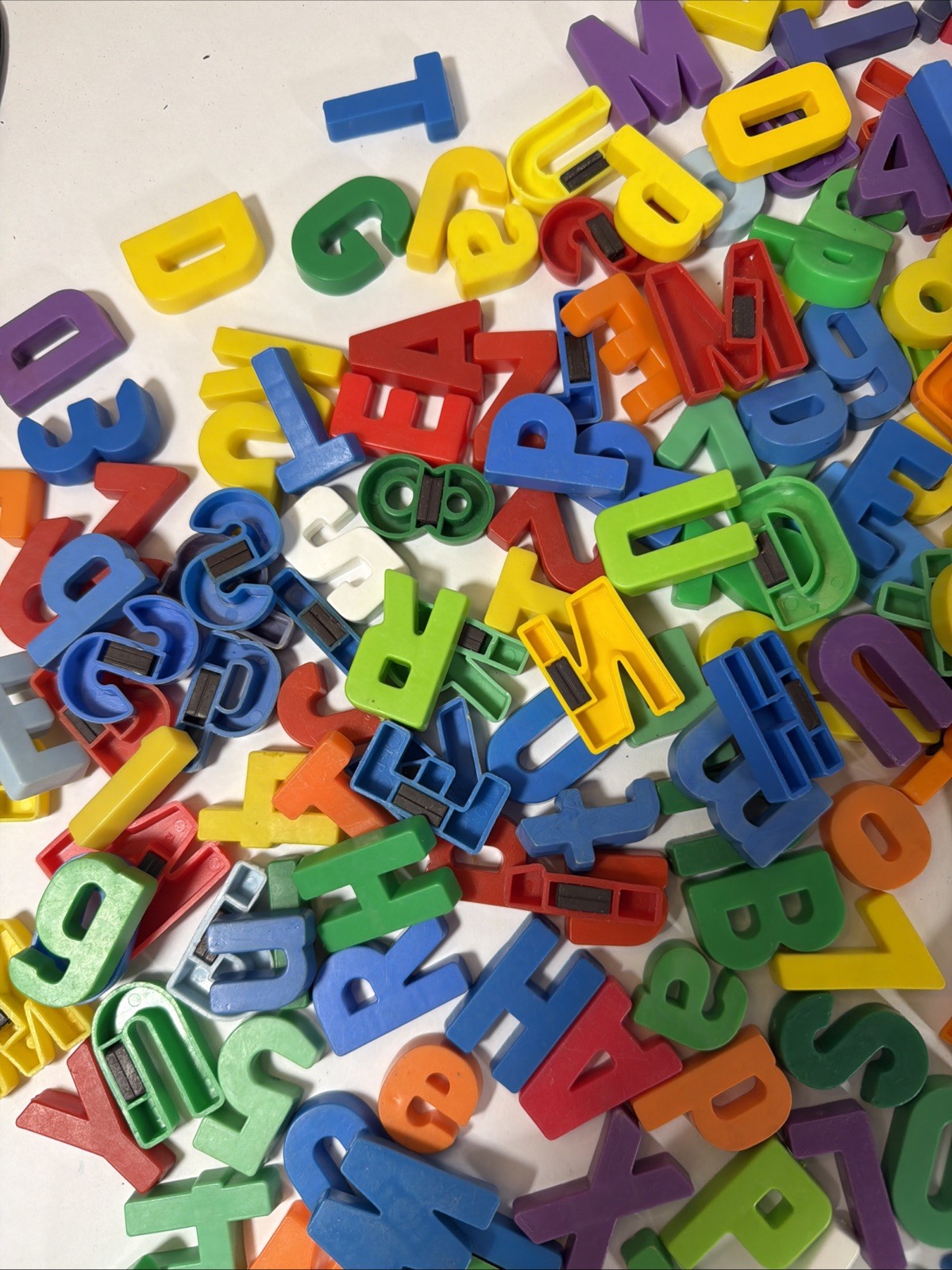 Magnetic Alphabet Letters & Numbers Vintage & Modern – Mixed Lot Of 247