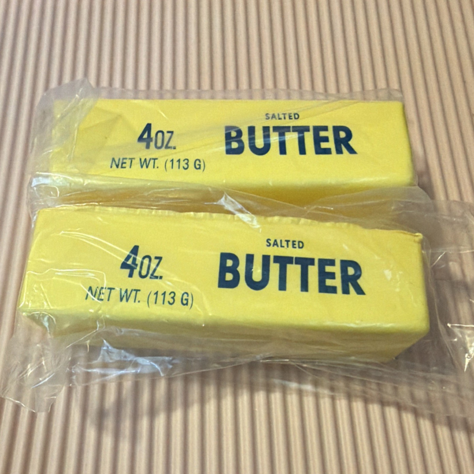 Squeezable Stress Reliever Butter Sticks Set of 2 4oz Novelty Sensory Toy!￼