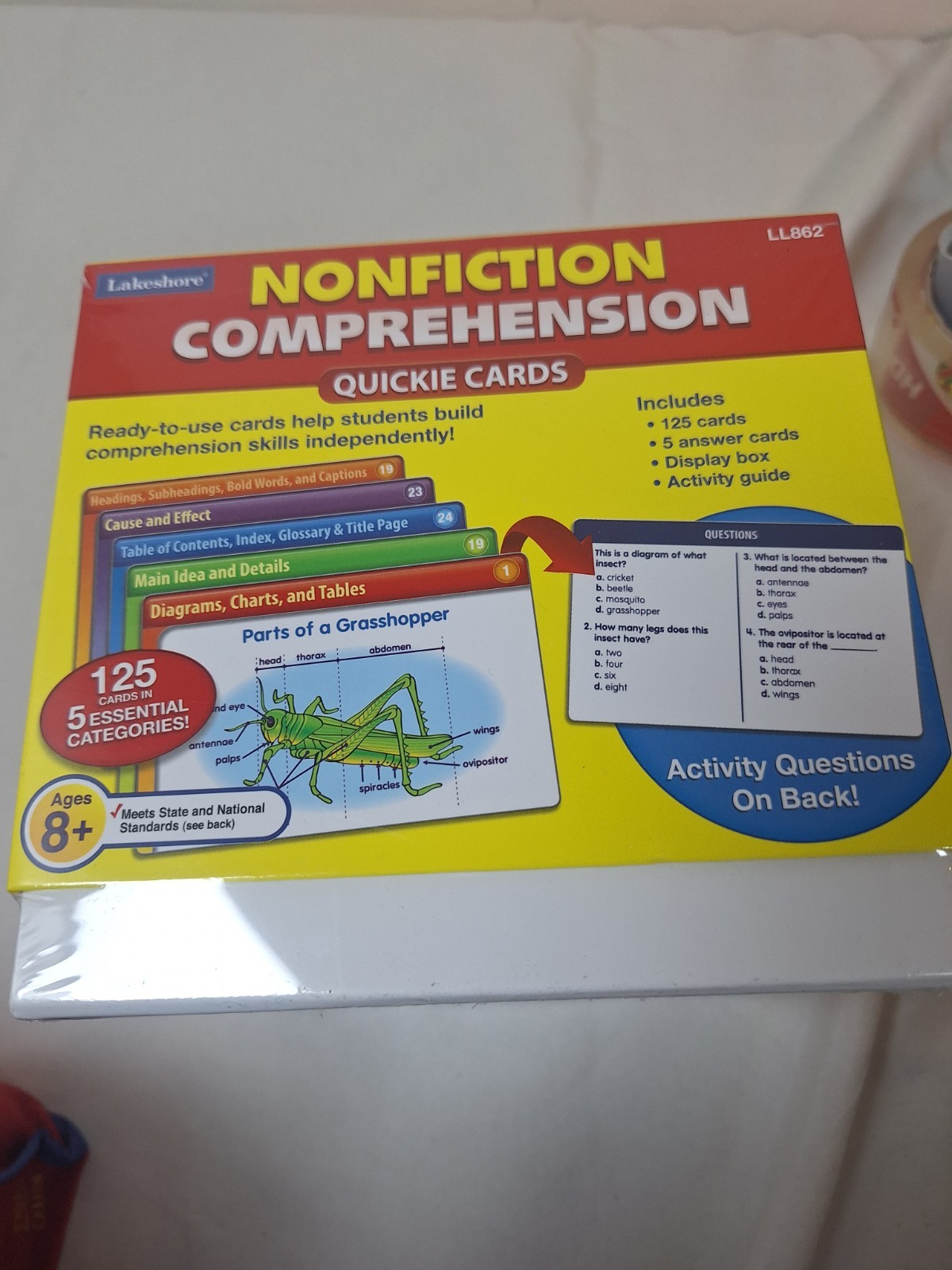 Lakeshore Nonfiction Comprehension Quickie Cards LL862