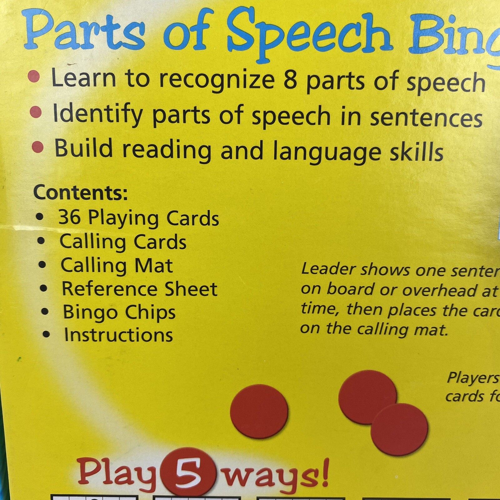 BINGO classroom game 36 bingo cards teachers 3rd grade Plus Home School