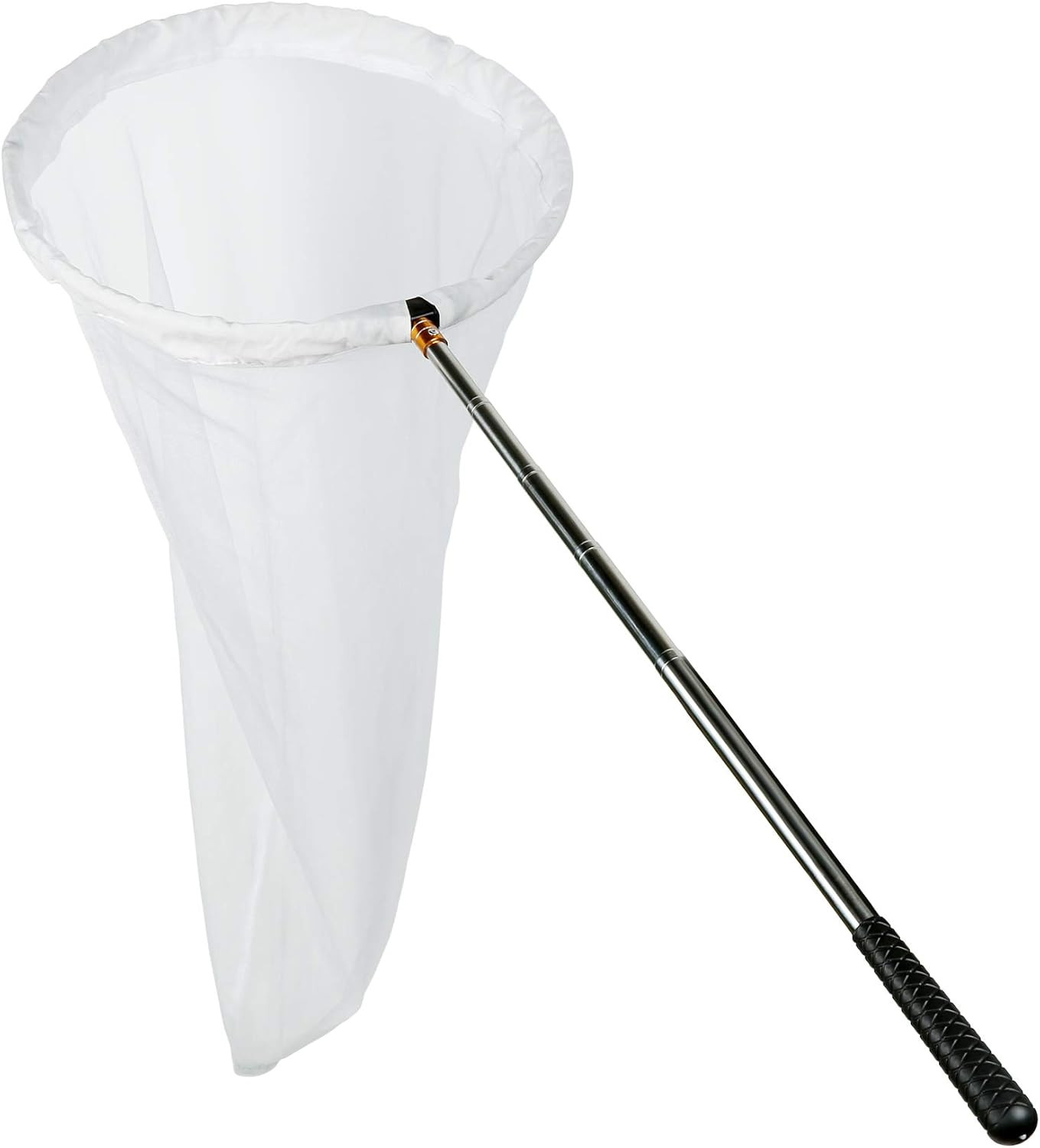RESTCLOUD Insect and Butterfly Net with 12″ Ring, 24″ Net Depth, Handle Extends
