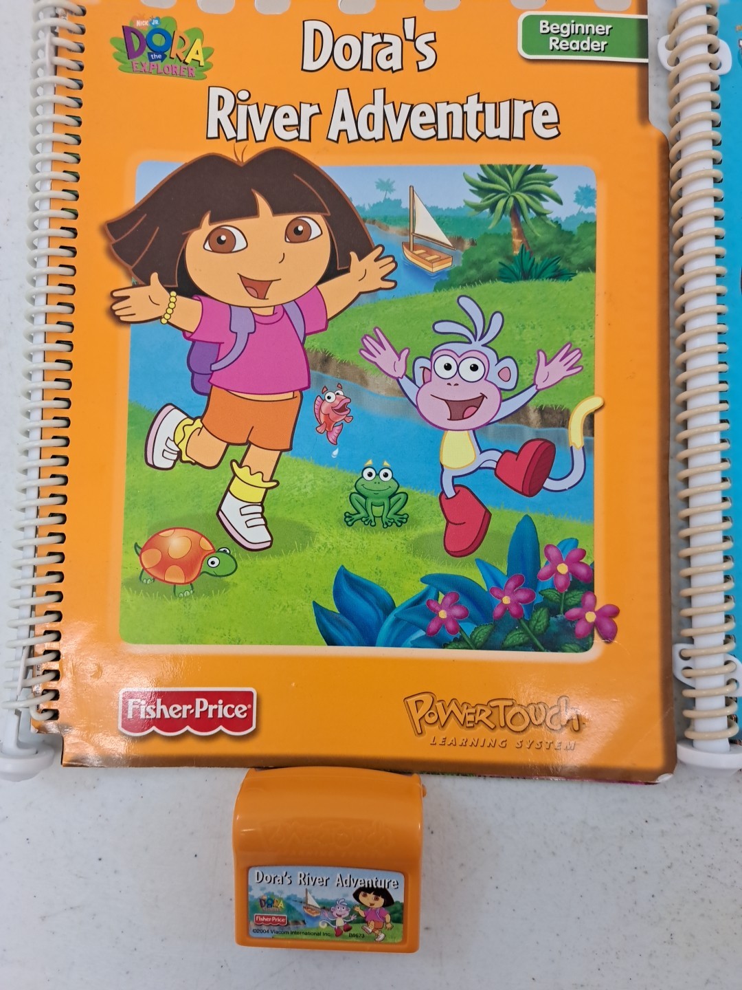 Lot Of 3 Fisher-Price Power Touch Learning System Cartridges & Spiral Books