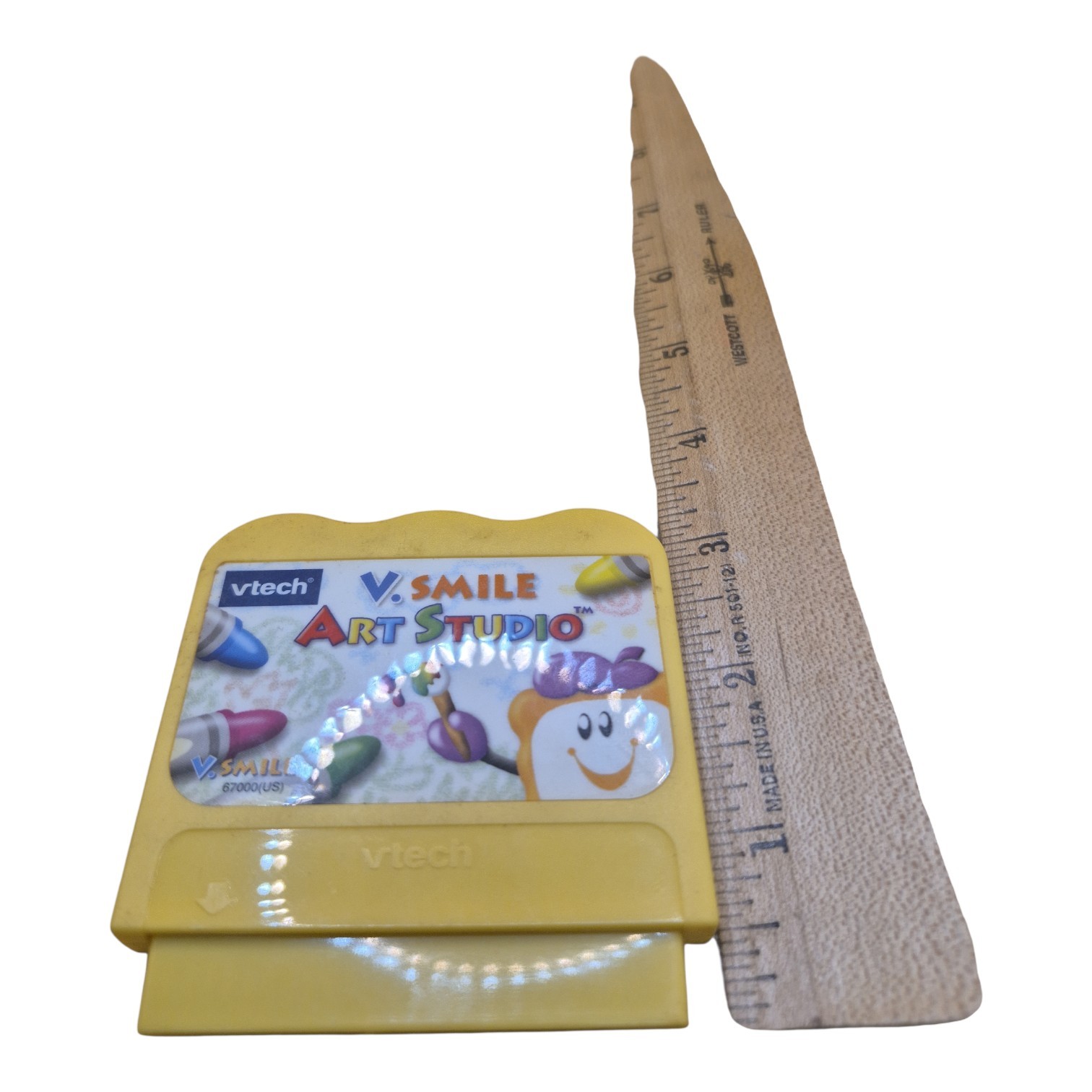 VTech V.Smile Art Studio Game Cartridge Modern Plastic Orange Pattern Mint Ship