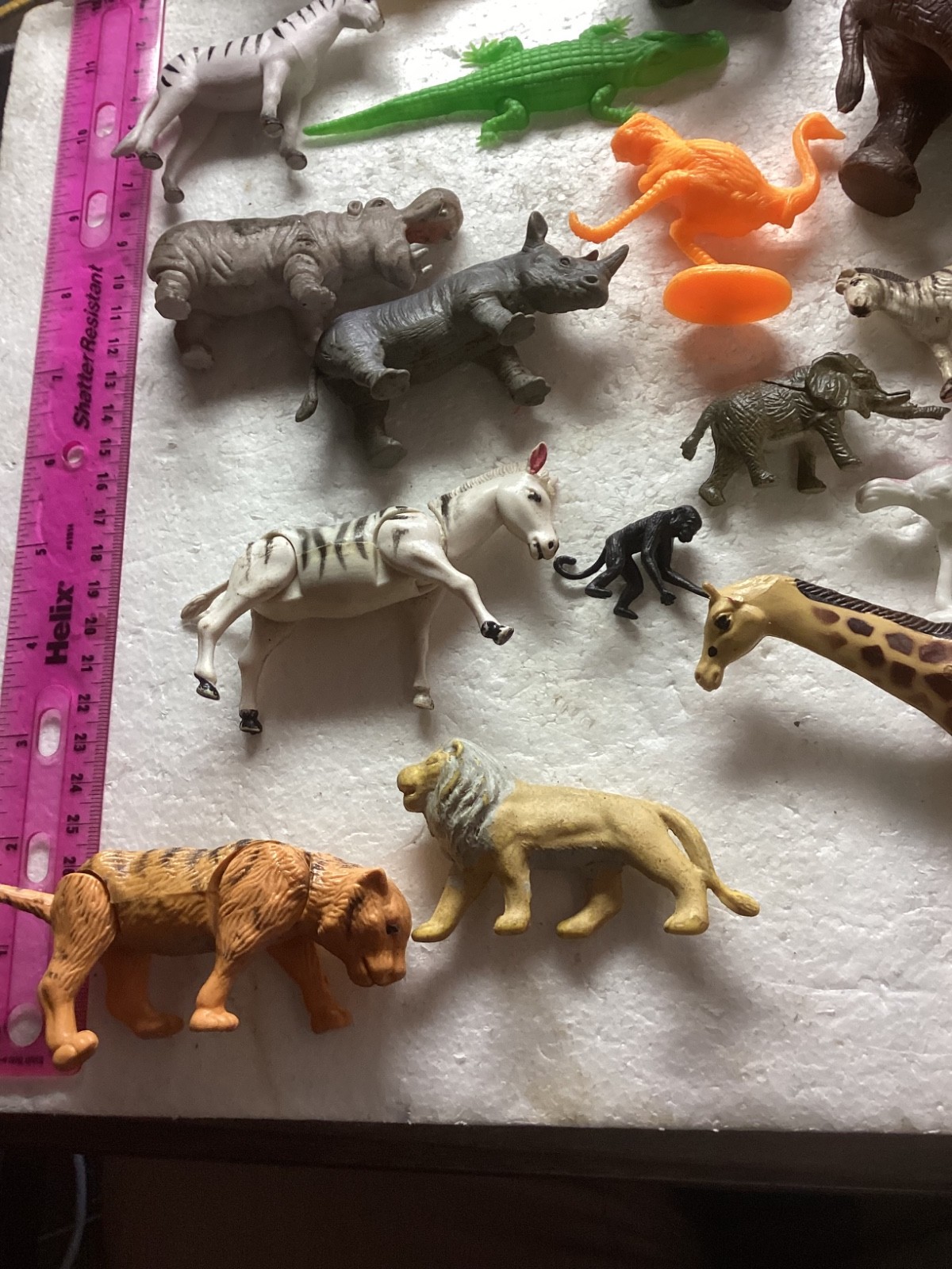 Vintage Mixed Plastic Safari Zoo Jungle Wild Animals Lot of 53.