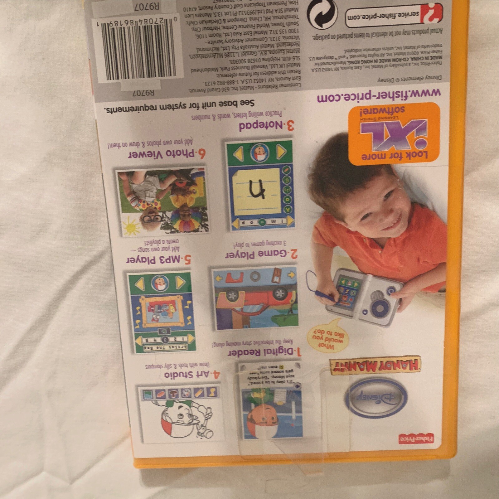 Kids fisher Price Handy Manny 1XL Learing System 6 Ways To Learn Ages 3-7 New