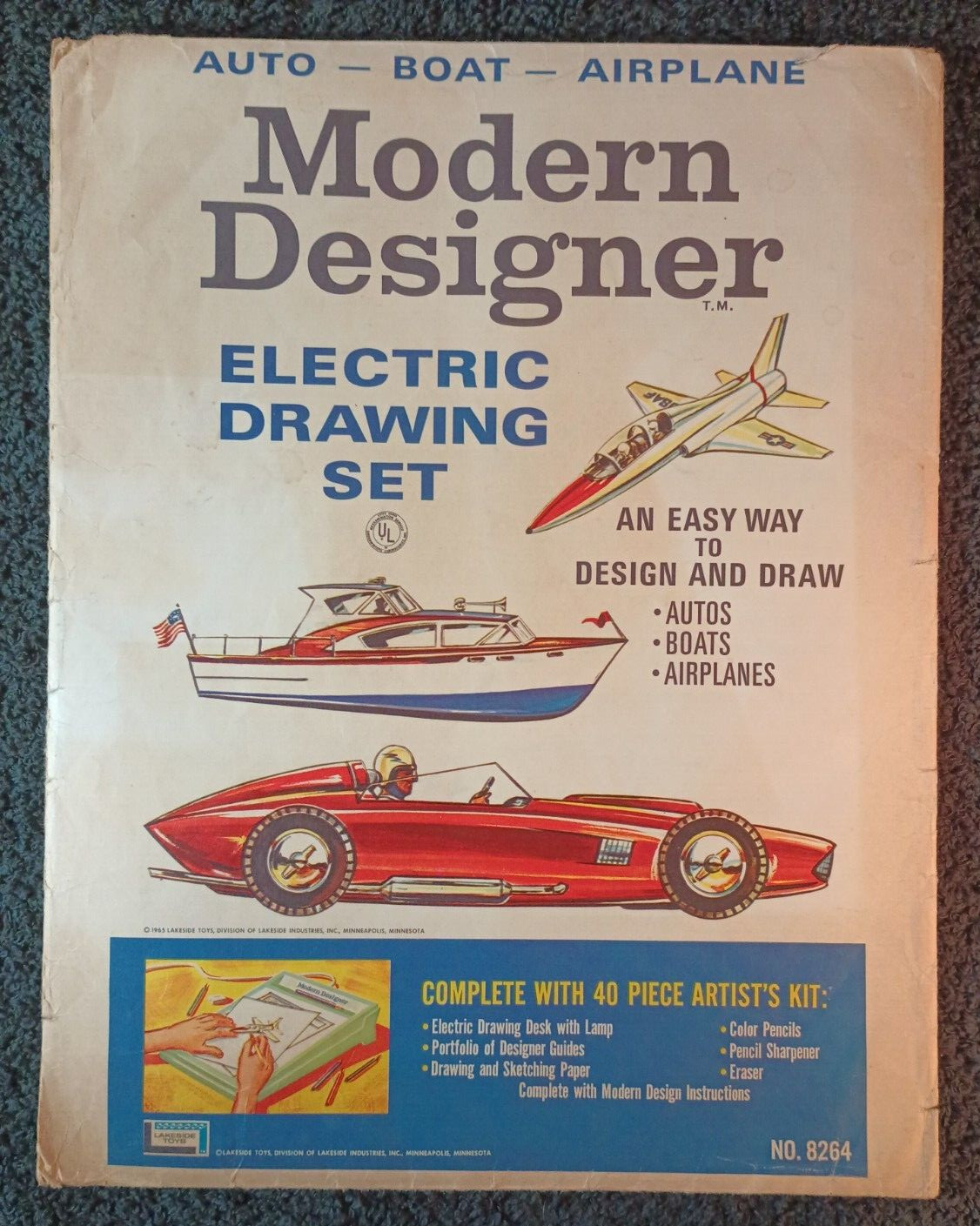 1965 Modern Designer #8264 tracing transparencies 8 1/2 x 11 homeschooling art