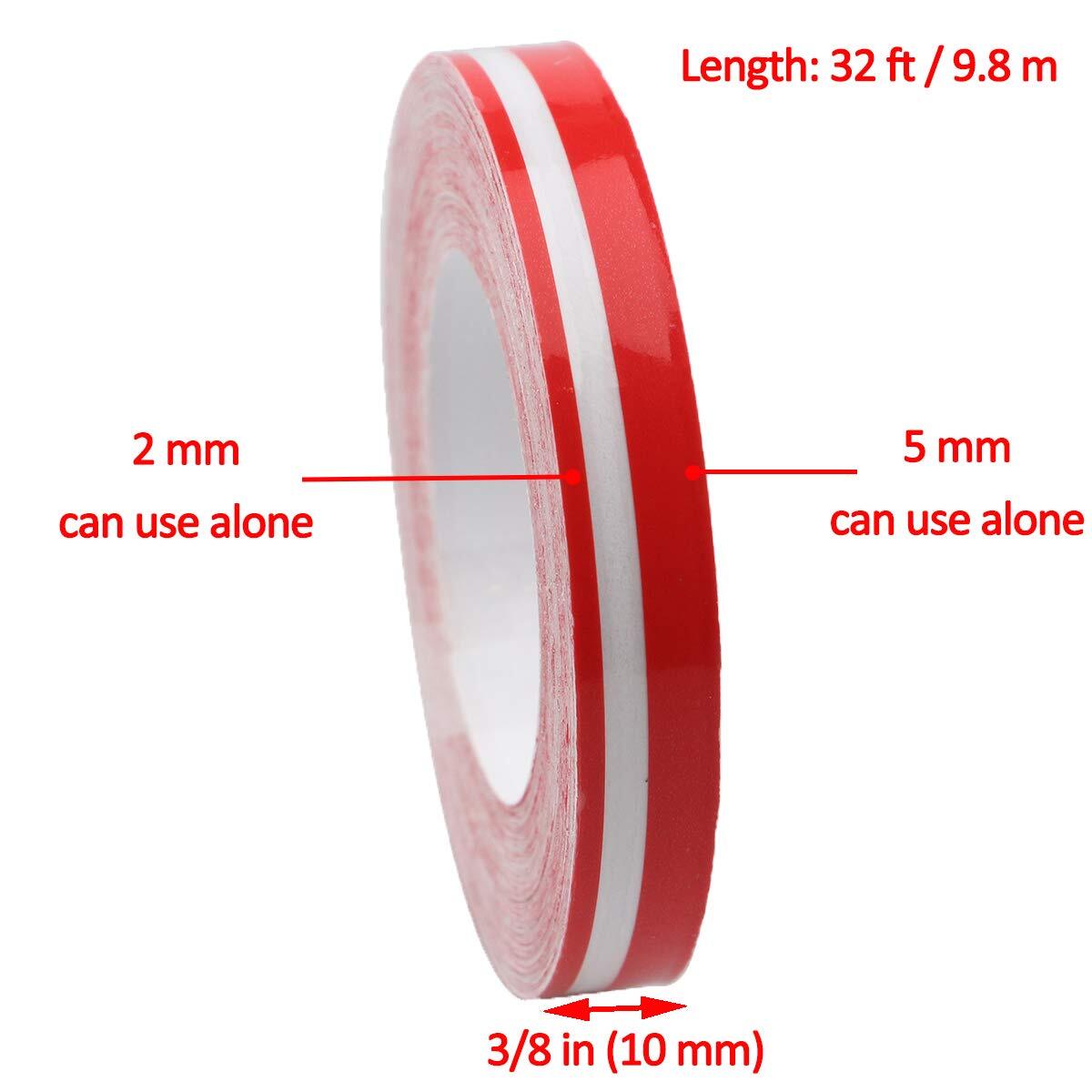 Autrends Car Vinyl Pinstriping Tape, 2pack Stripe Decals Car Stickers Auto