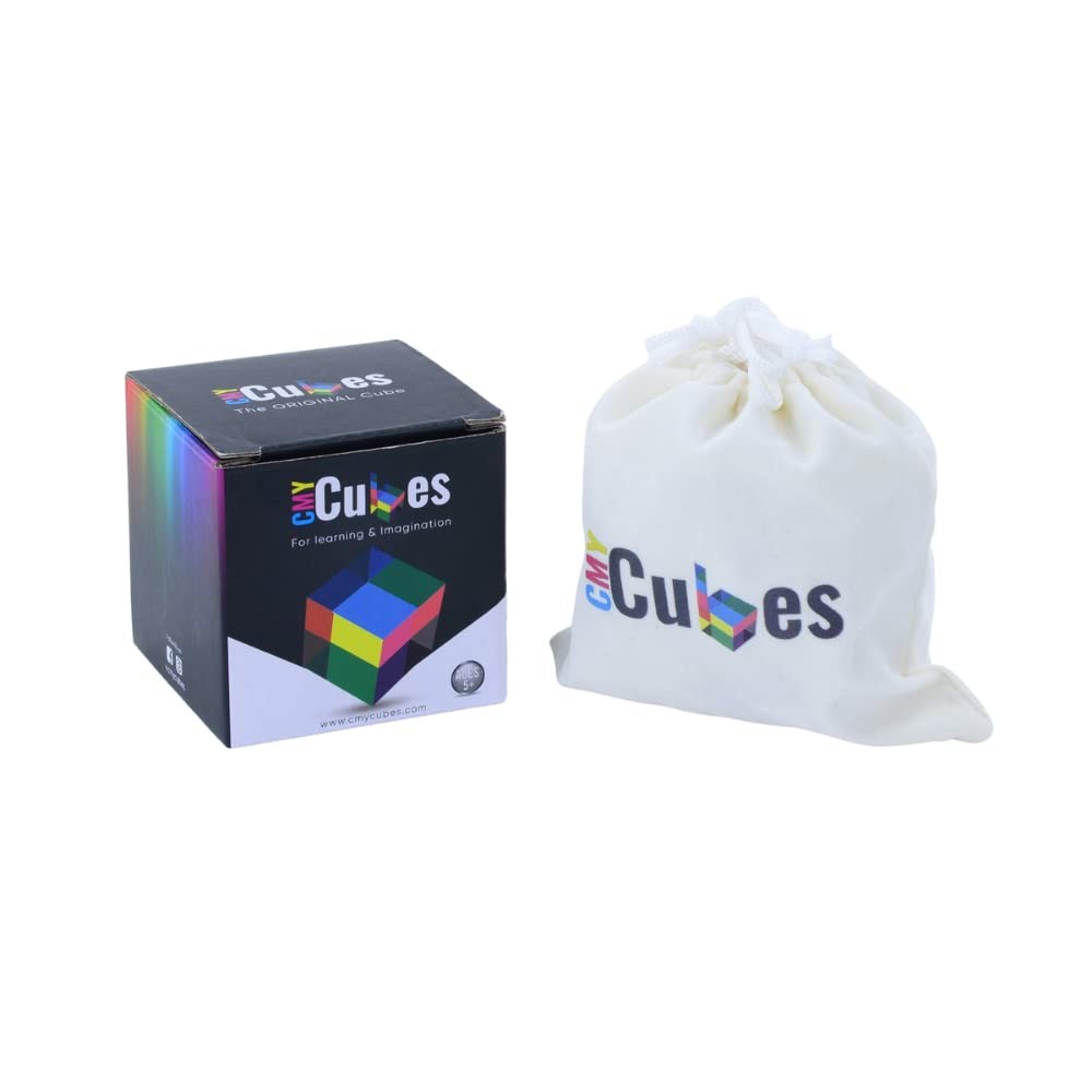 CMY Cubes Mini (30mm) – Cyan, Magenta & Yellow Cube – Optical Color Cube – Te…
