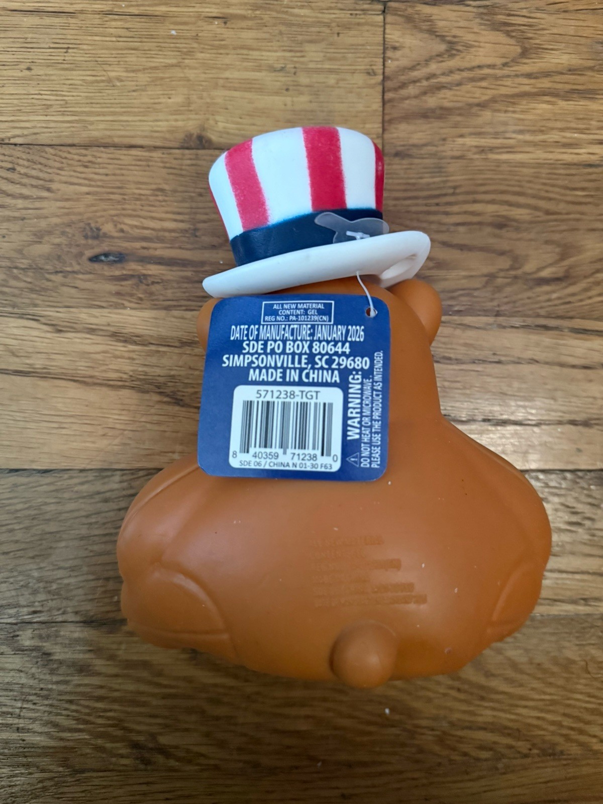 Sunny Days Patriotic Squishy Bear USA America Squeeze Toy New 🇺🇸