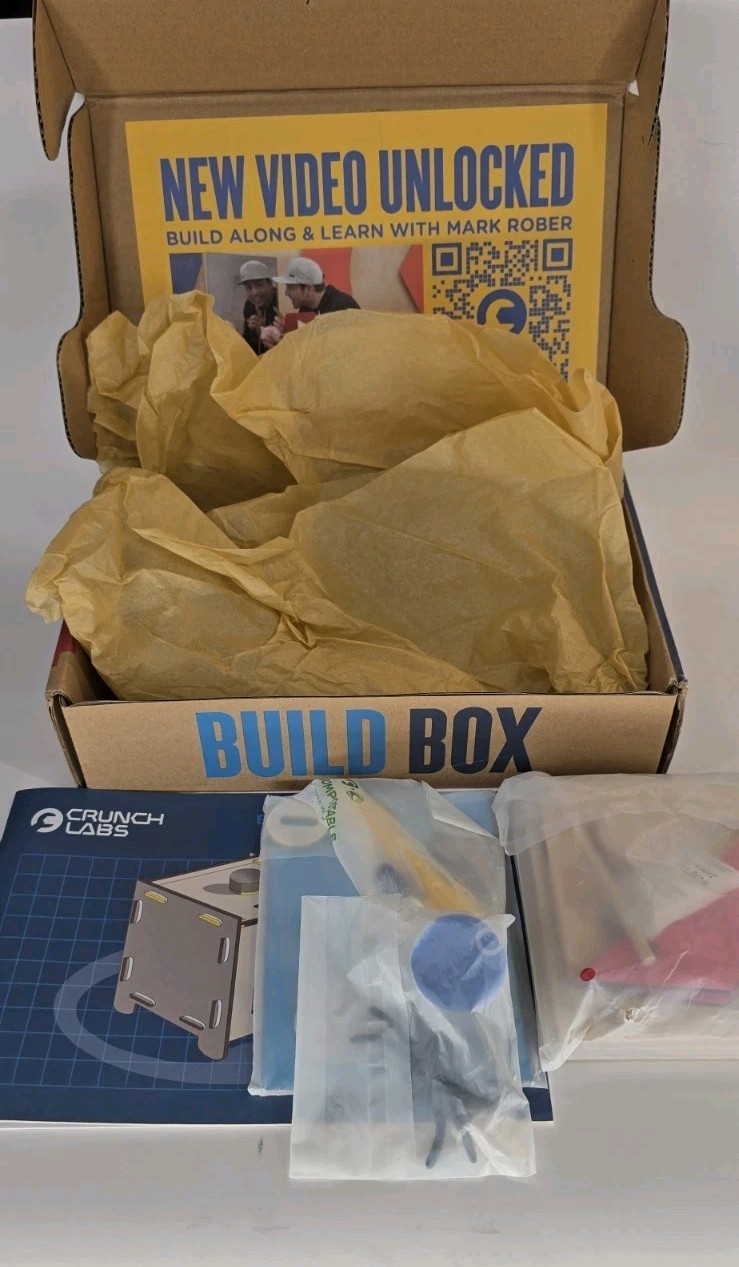 CrunchLabs Mirror Bank Build Box by Mark Rober – Open Box
