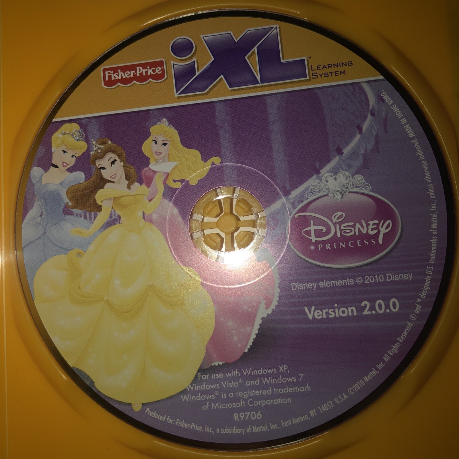 Fisher Price iXL Learning System CD Rom – Age 3 to 7 – Disney Princess