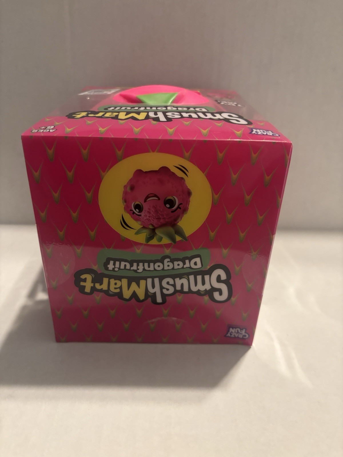 RMS SmushMart Dragonfruit Squishy Tactile Squeeze Toy, Pink/Green