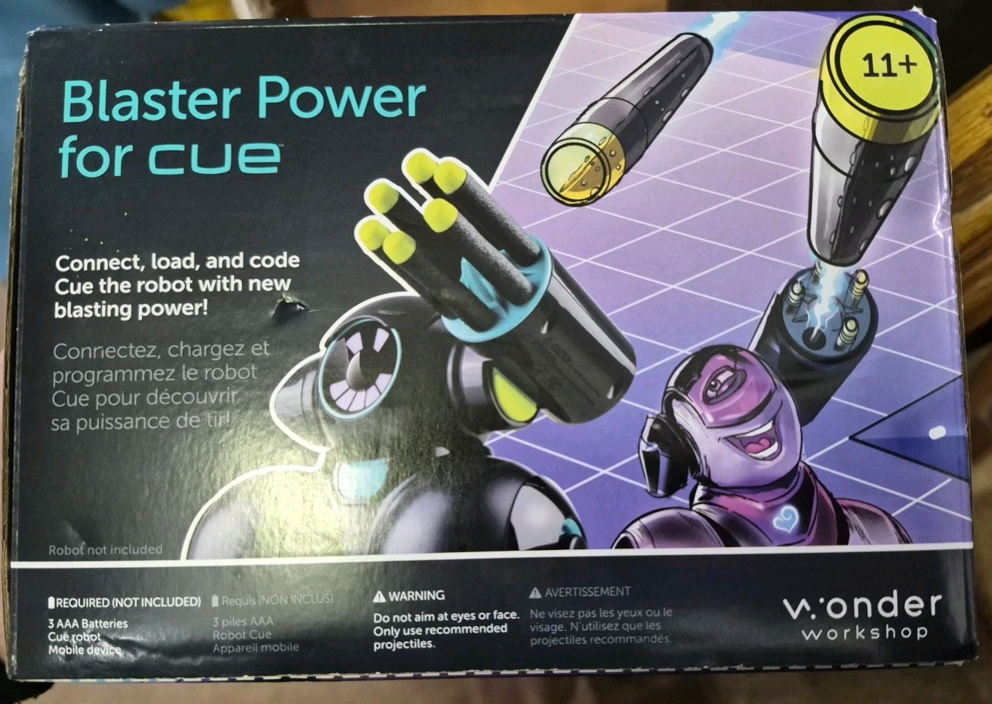 Wonder Workshop: Blaster Power for Cue Model BP01 Tested Preowned