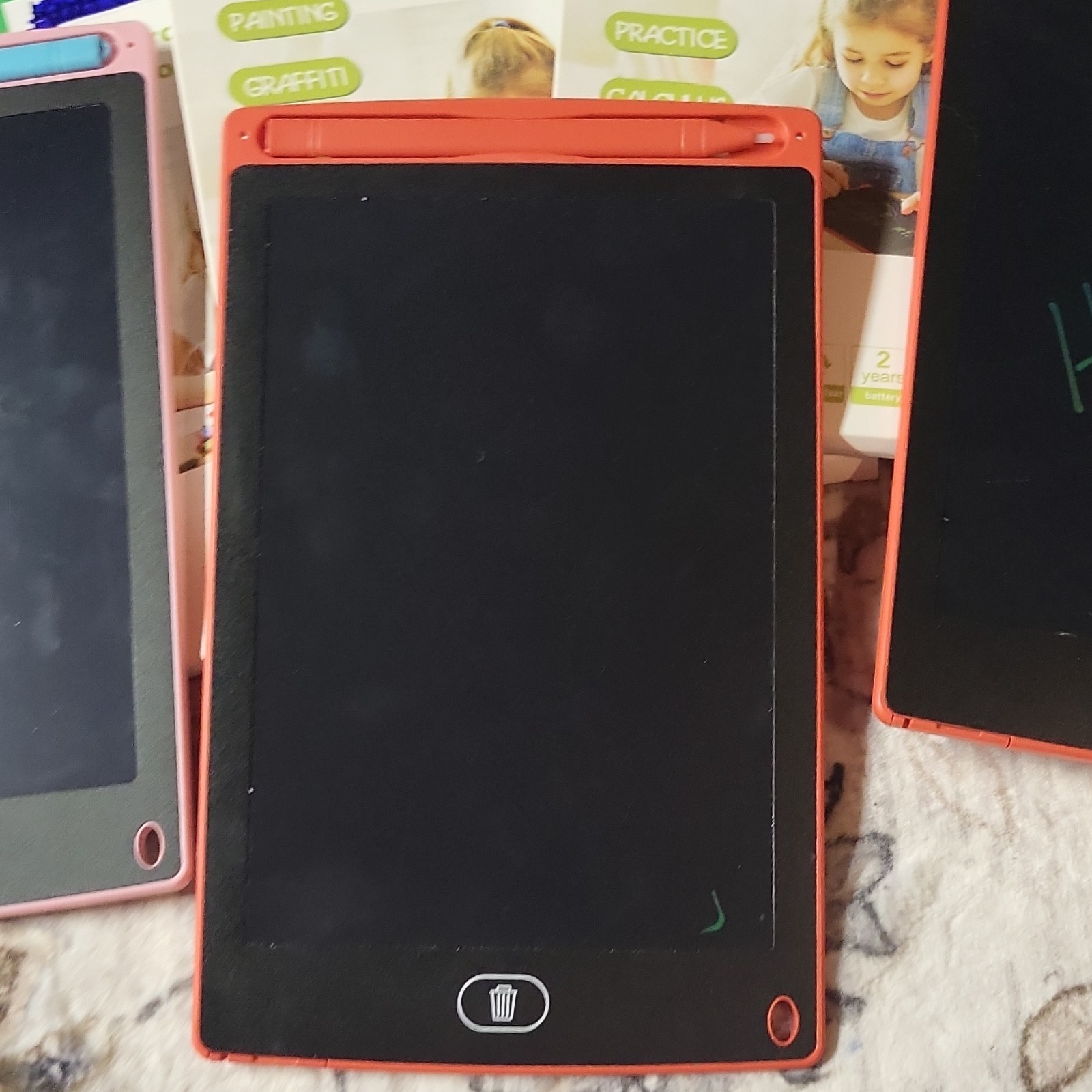 Lot of 6 Tablets!! 3 in boxes and 3 unboxed. LCD Writng Tablet Paperless drawing