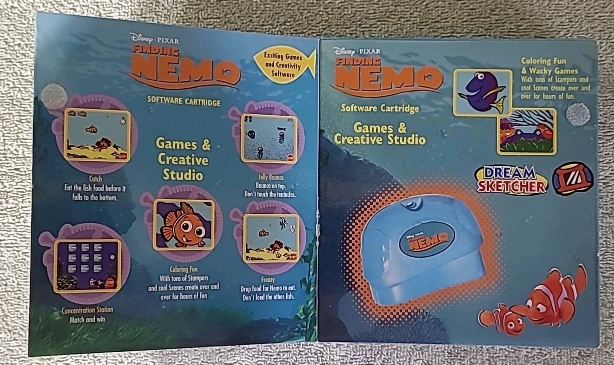 Disney Pixar Finding Nemo Dream Sketcher Game Cartridge *New*