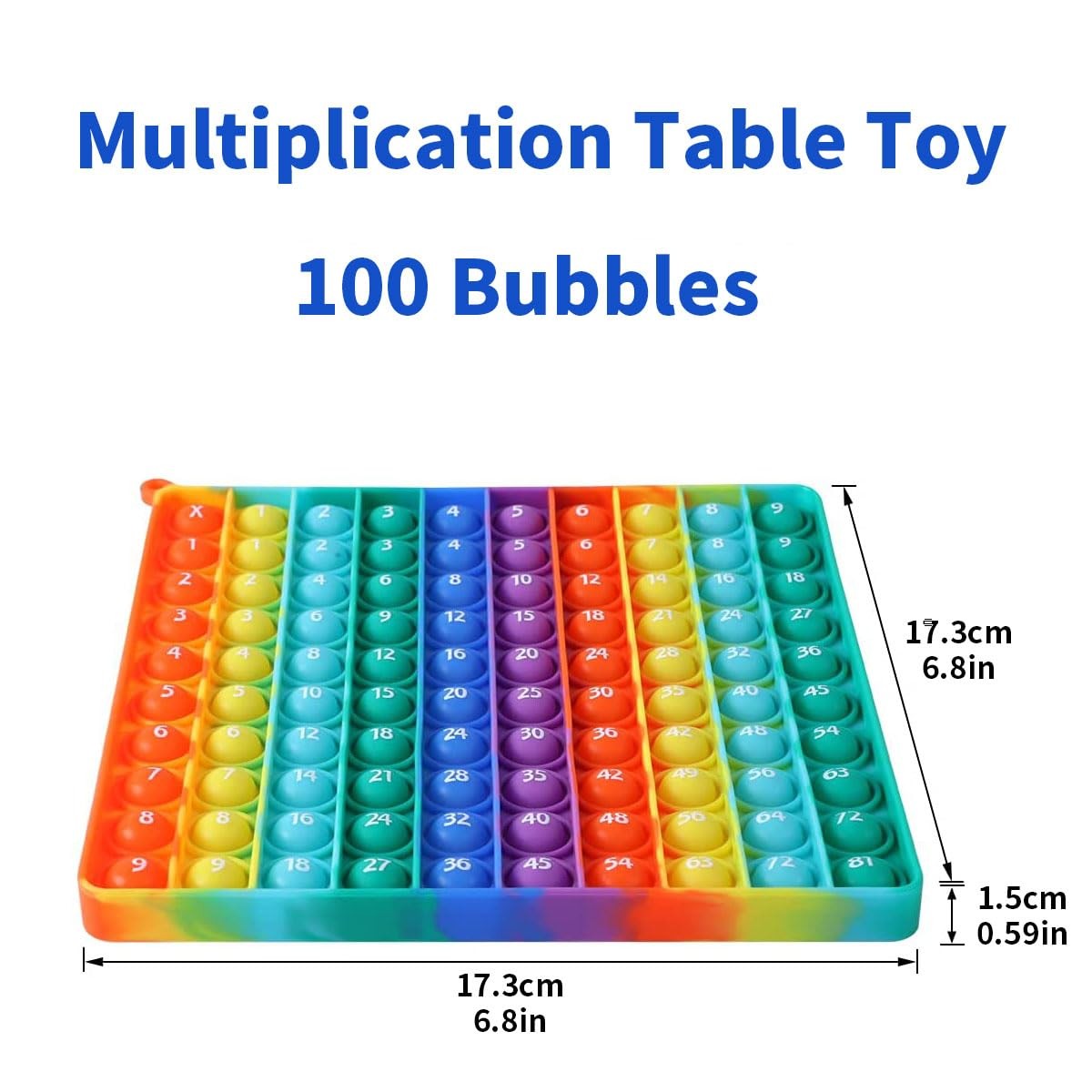 P00p with Numbers Multiplication Table Game Fidget Math Toys,Stress Relieving Fi
