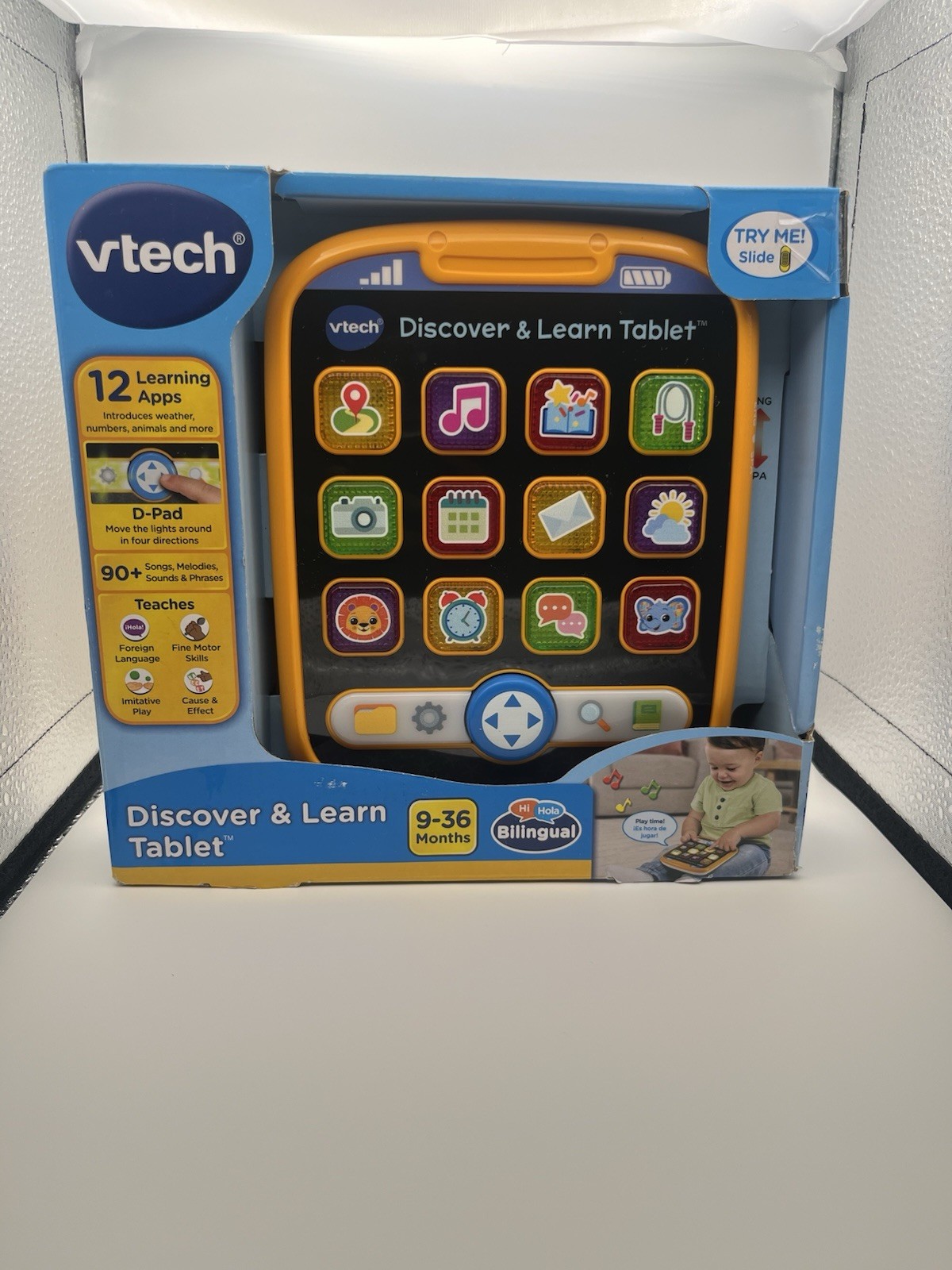 VTech Discover & Learn Tablet Bilingual for Ages 9-36 Months