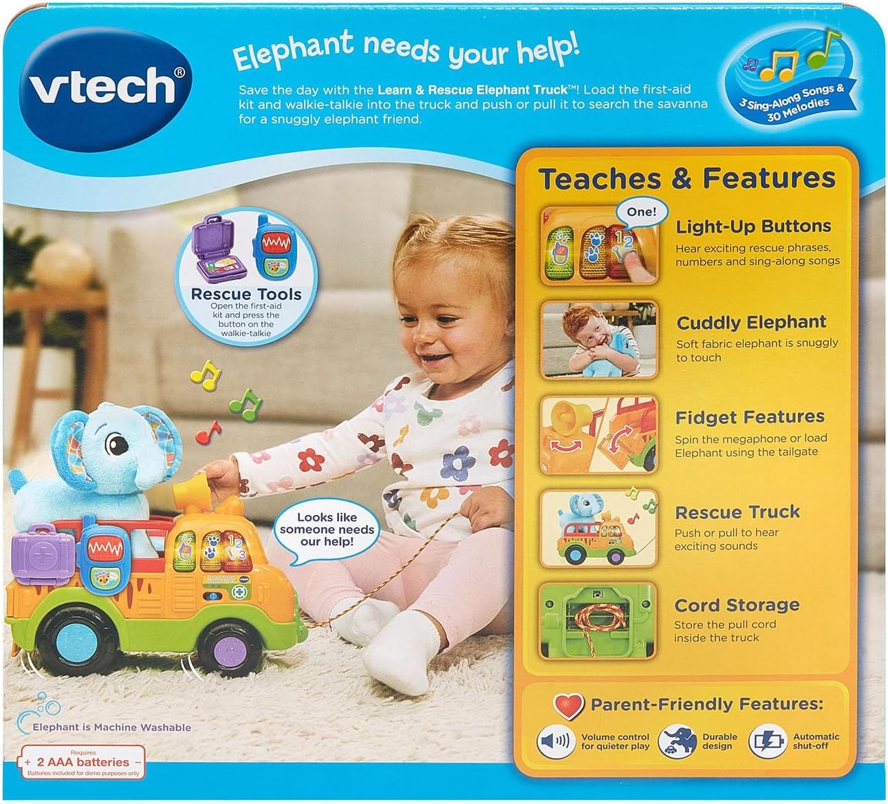 VTech Learn & Rescue Elephant Truck (English Version)