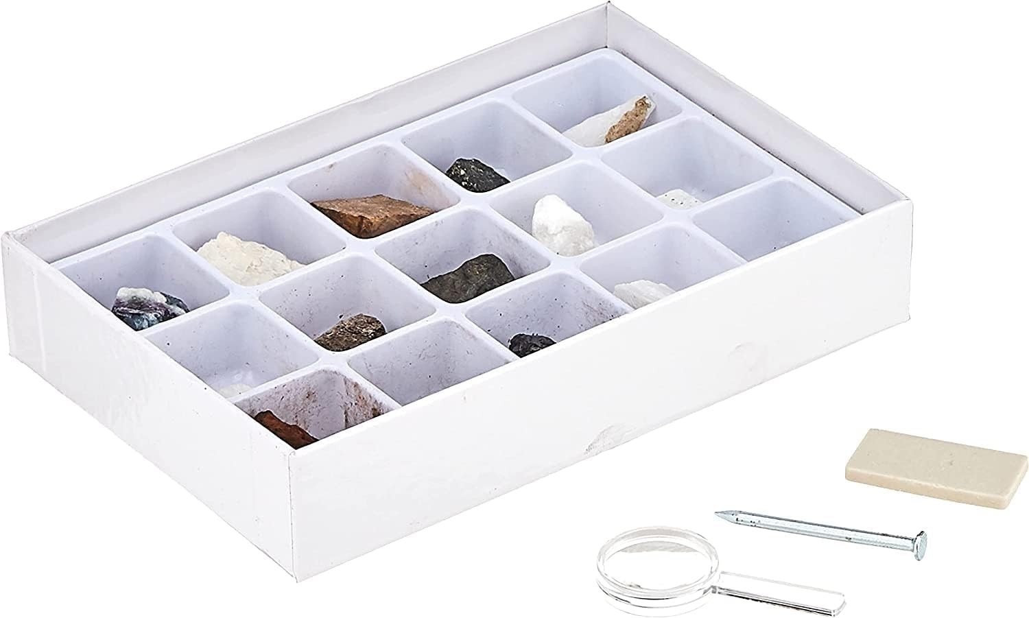 STEM Mineral Science Kit for Kids – Unlock Geology Secrets with 15 Specimens