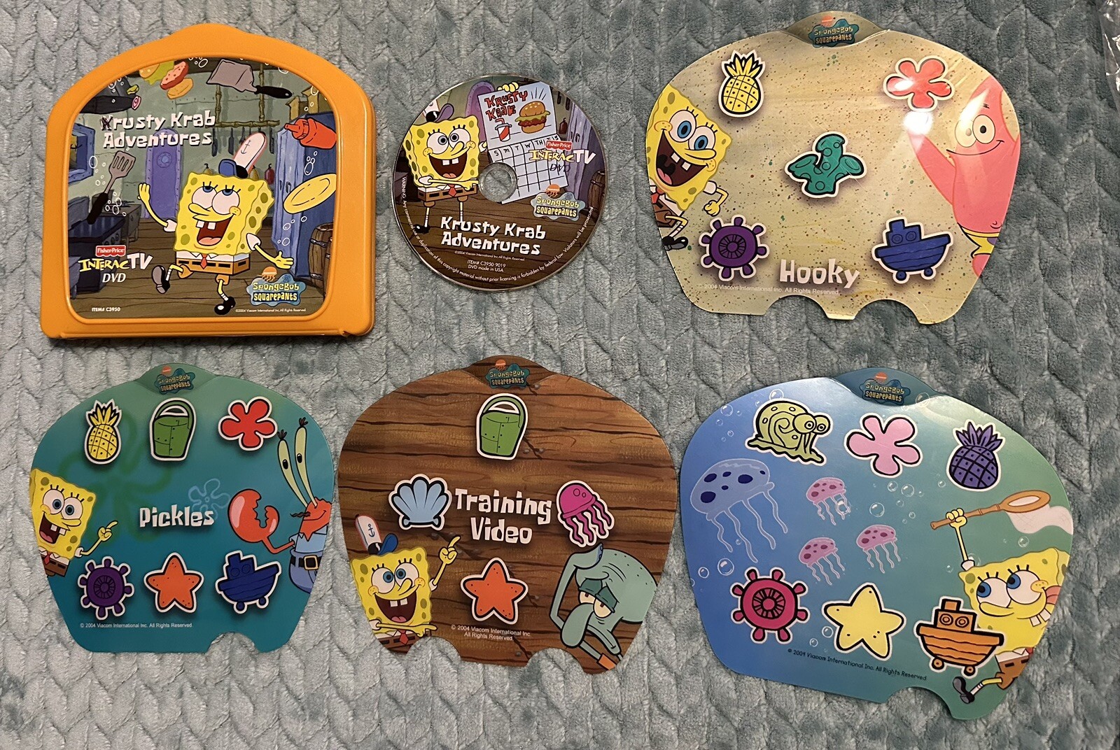 Fisher Price Interactv DVD Learning System GAMES Dora Spongebob Barney (4)