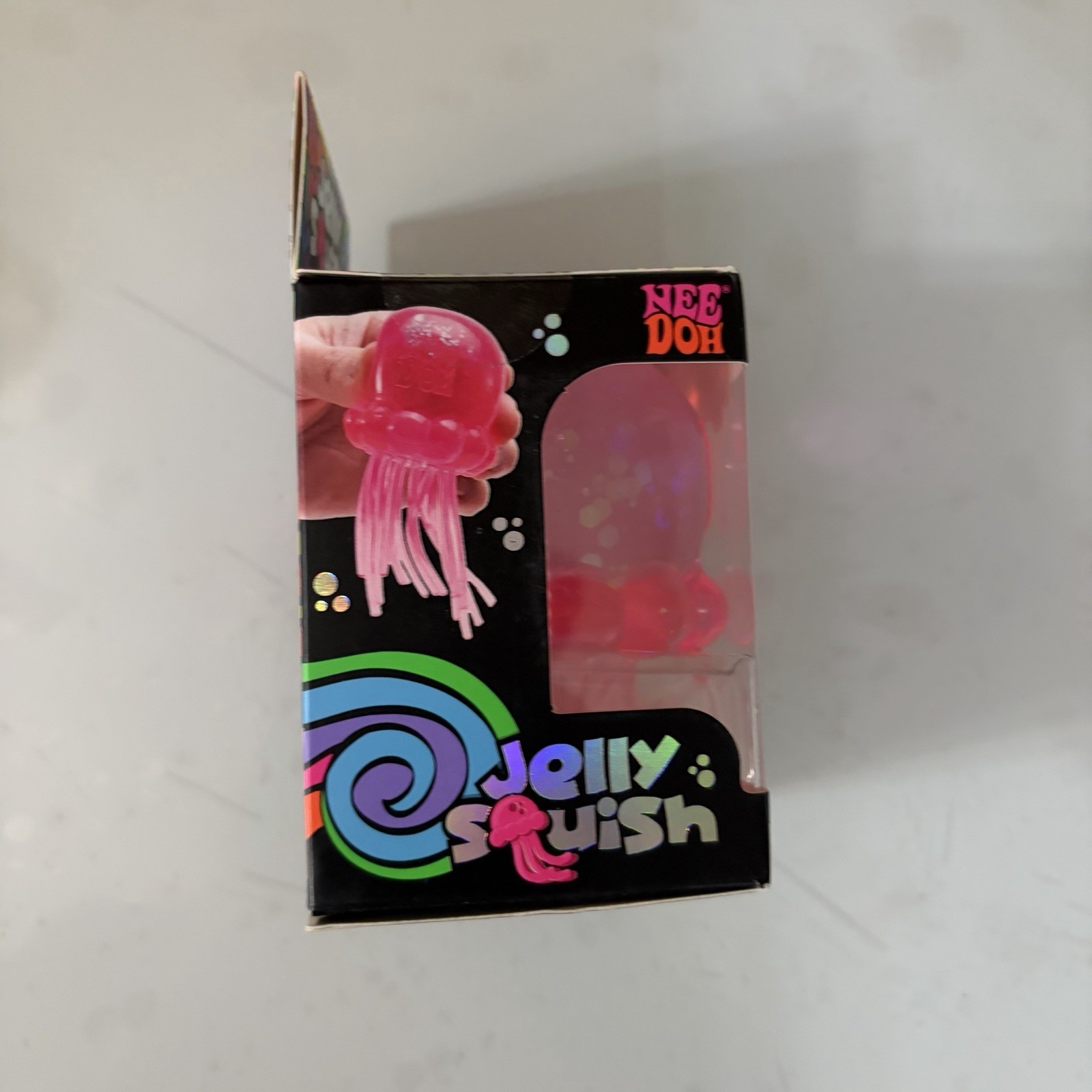 NEW Nee Doh Jelly Squish Squishy AUTHENTIC Pink Jellyfish Squeeze Toy Schylling