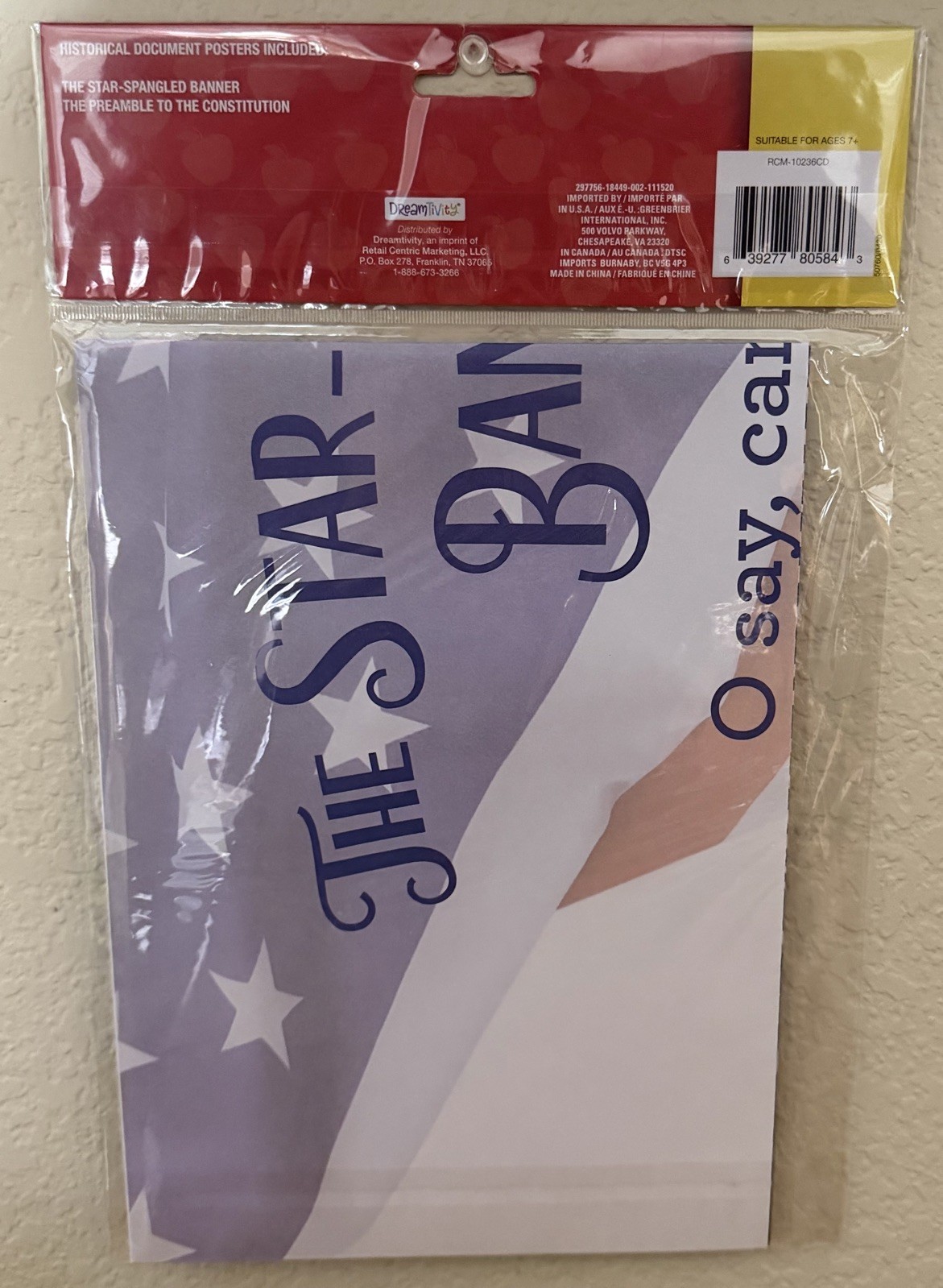 The Star-Spangled Banner & The Preamble ~ 20″X28″ ~ Historical Document Posters