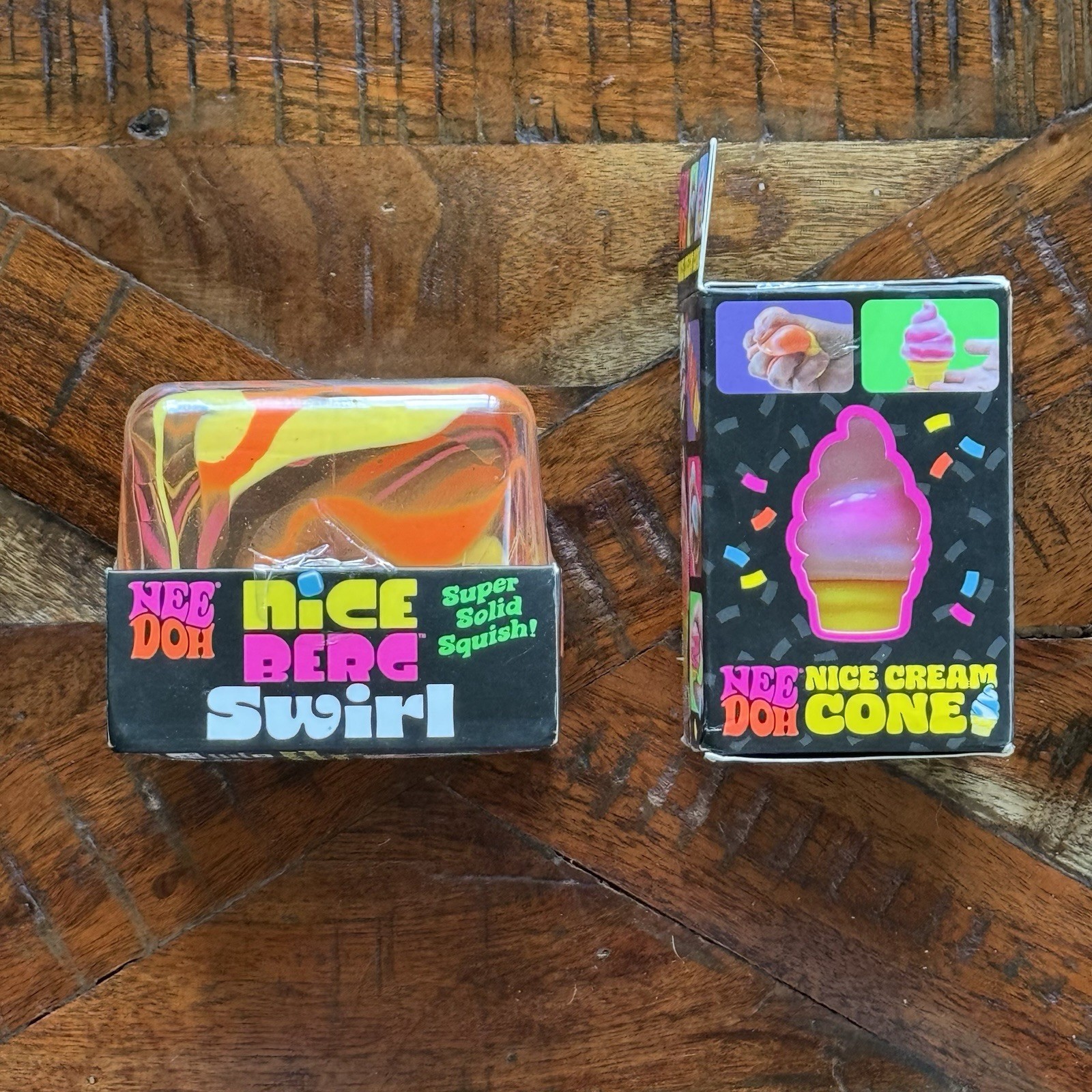 Needoh Nice Berg Swirl Orange / Yellow amd Ice Cream Bundle